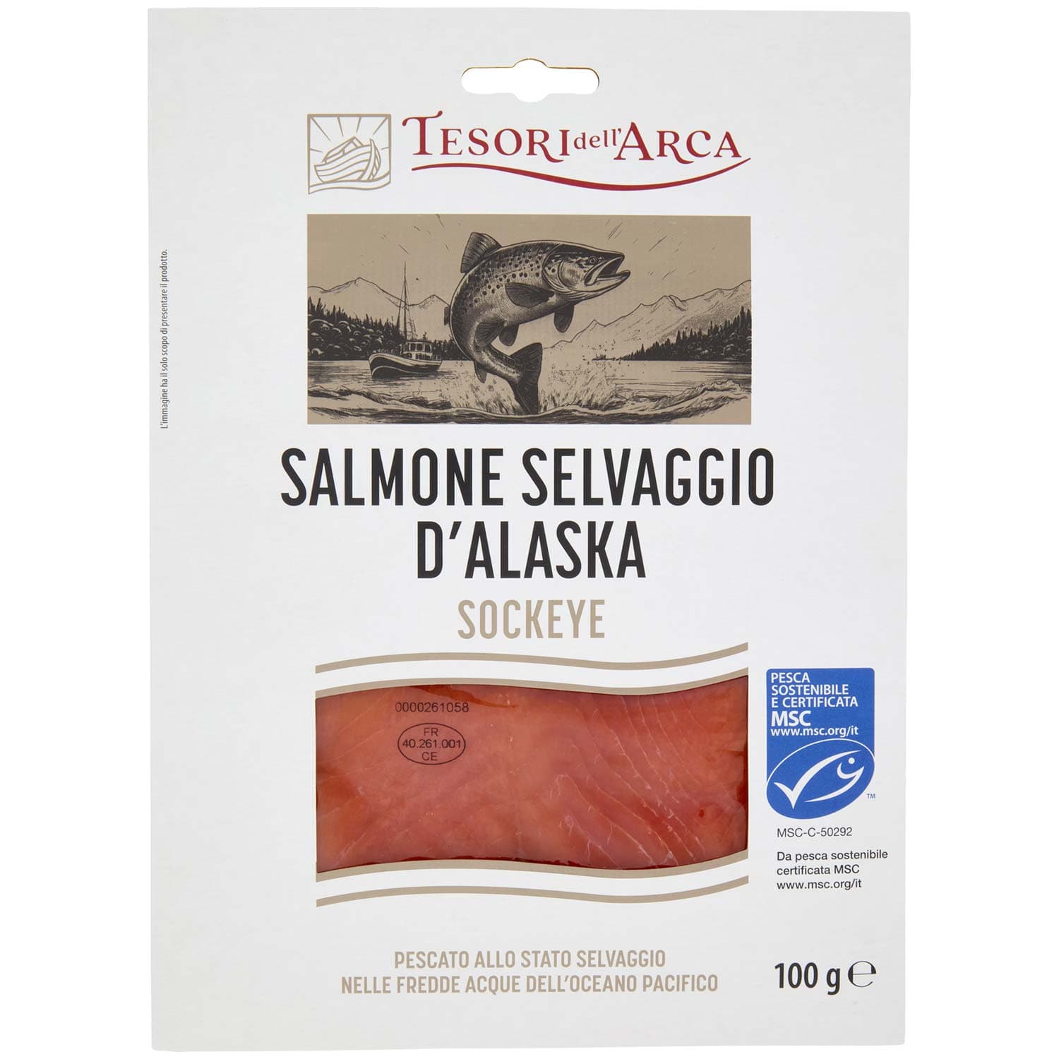 TESORI DELL'ARCA Salmone Selvaggio d'Alaska Sockeye 100 g – immagine 2