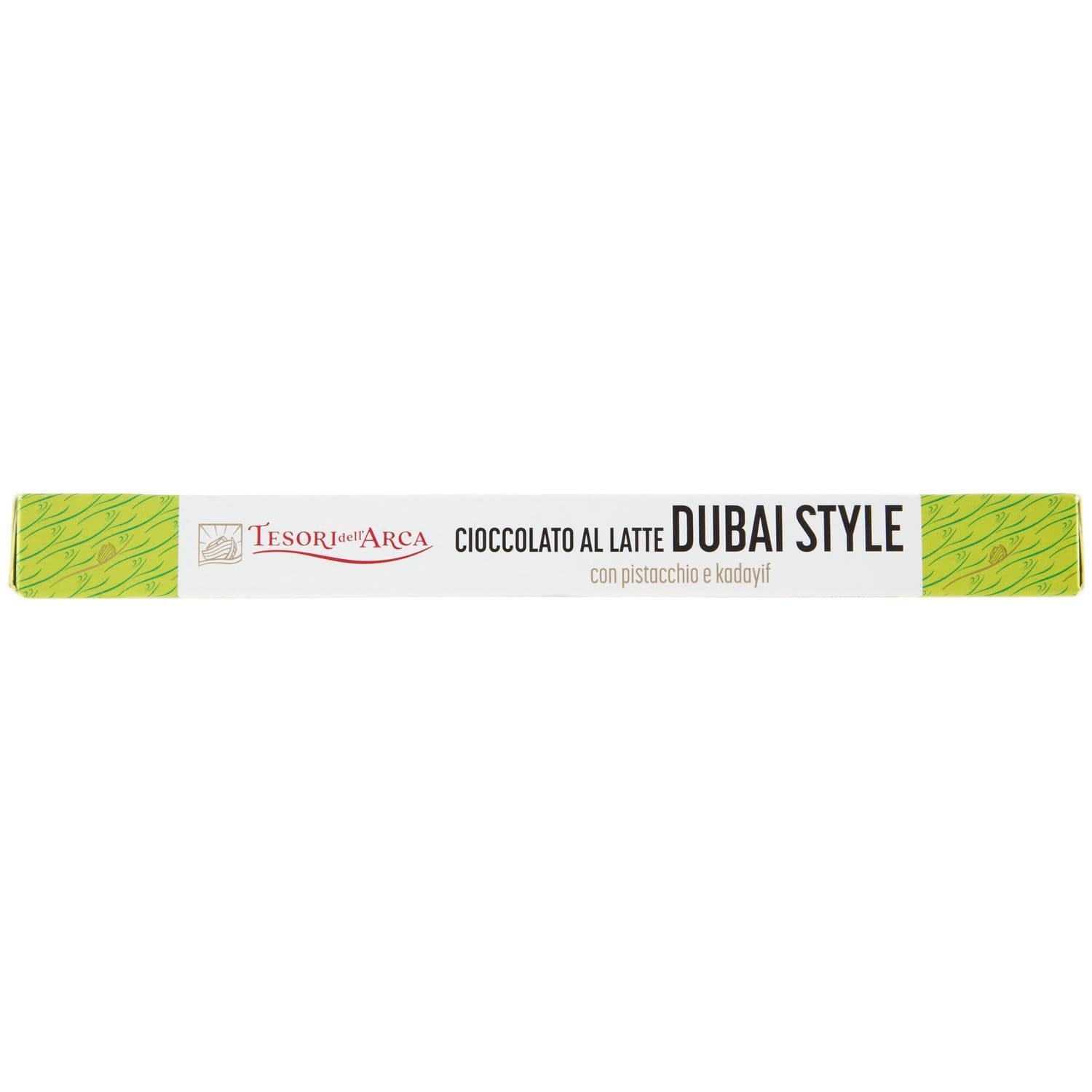 TESORI DELL'ARCA Cioccolato al Latte Dubai Style con pistacchio e kadayif 145 g – immagine 7