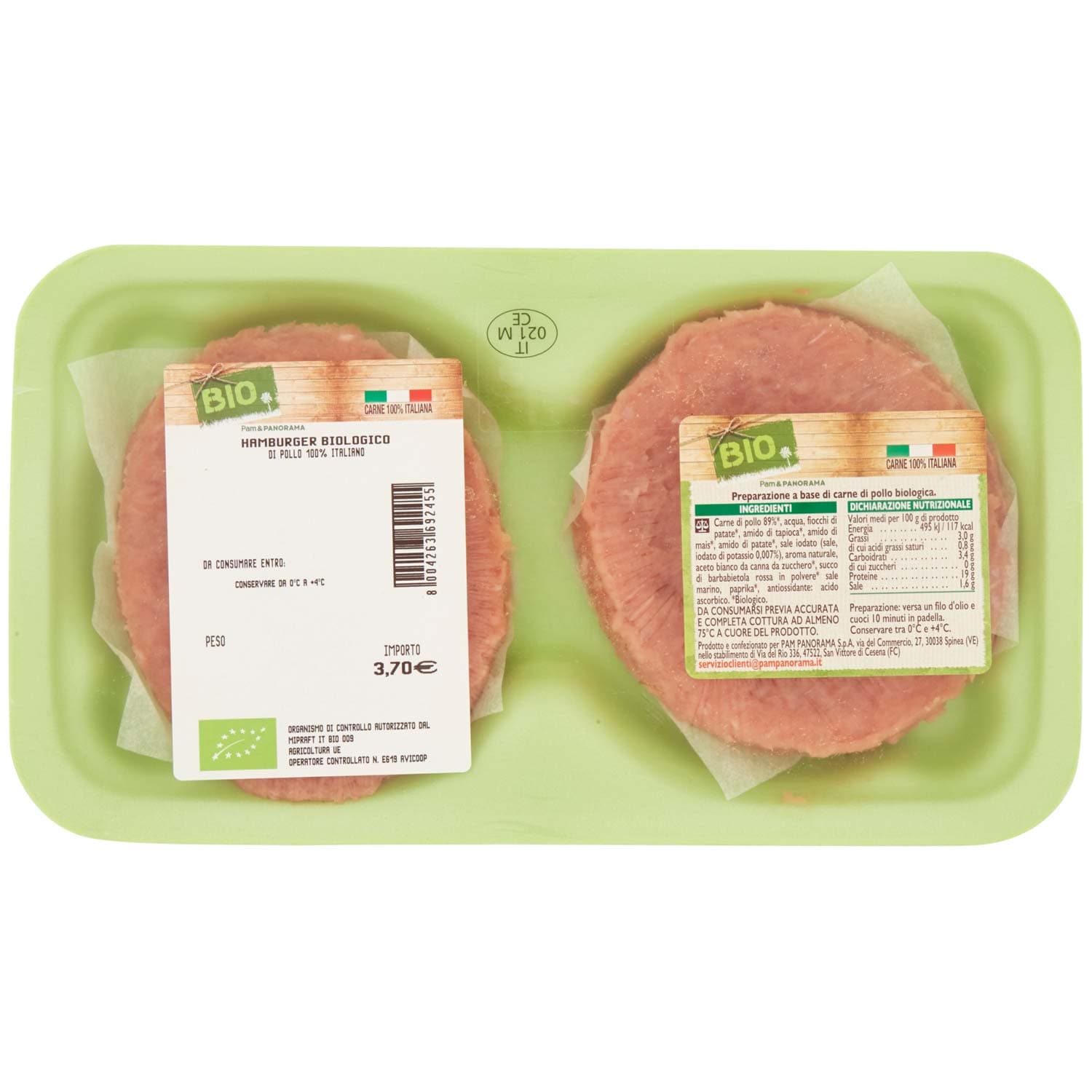 BIO Hamburger Biologico 0,204 kg – immagine 2