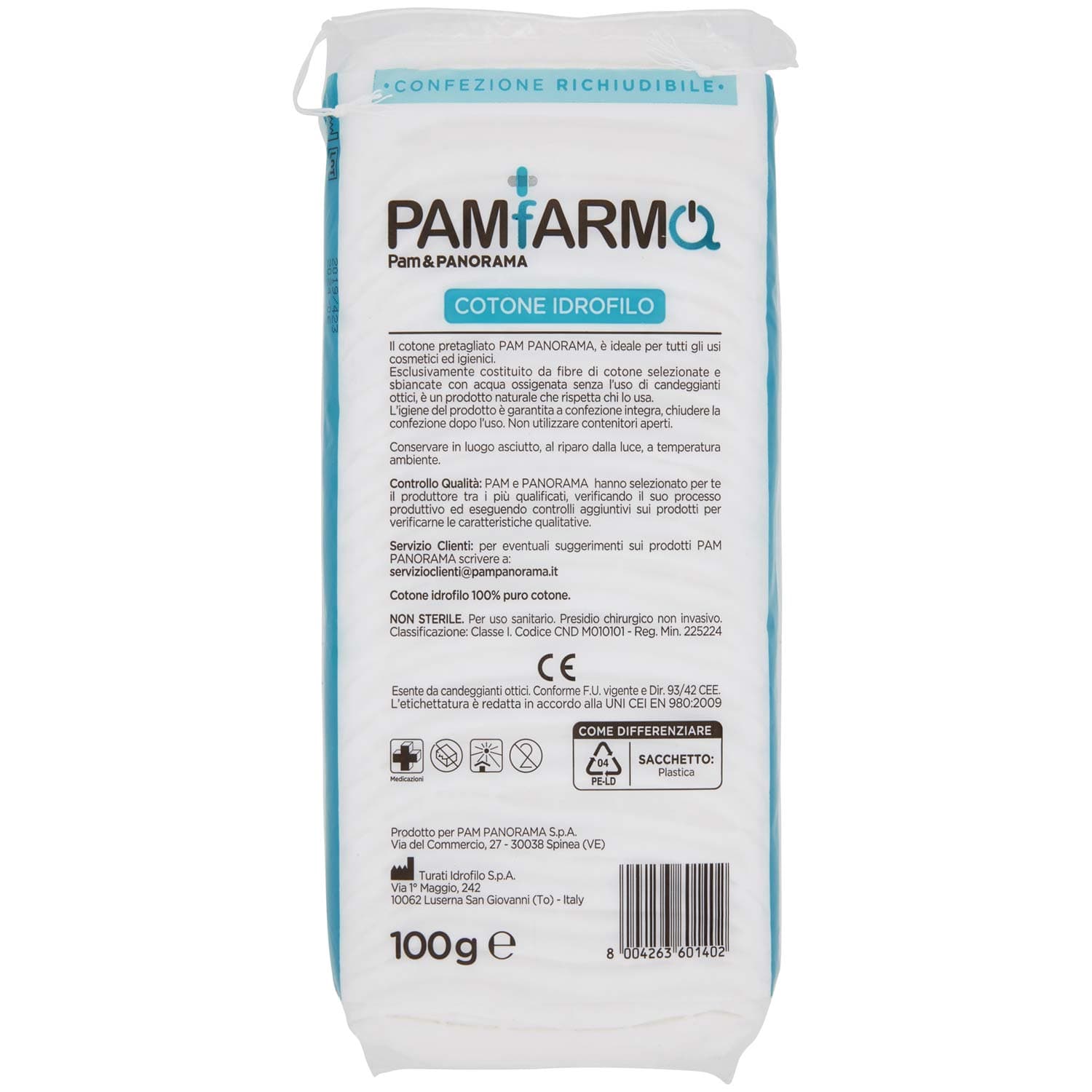 PAMFARMA Cotone Idrofilo Pretagliato 100 g – immagine 4