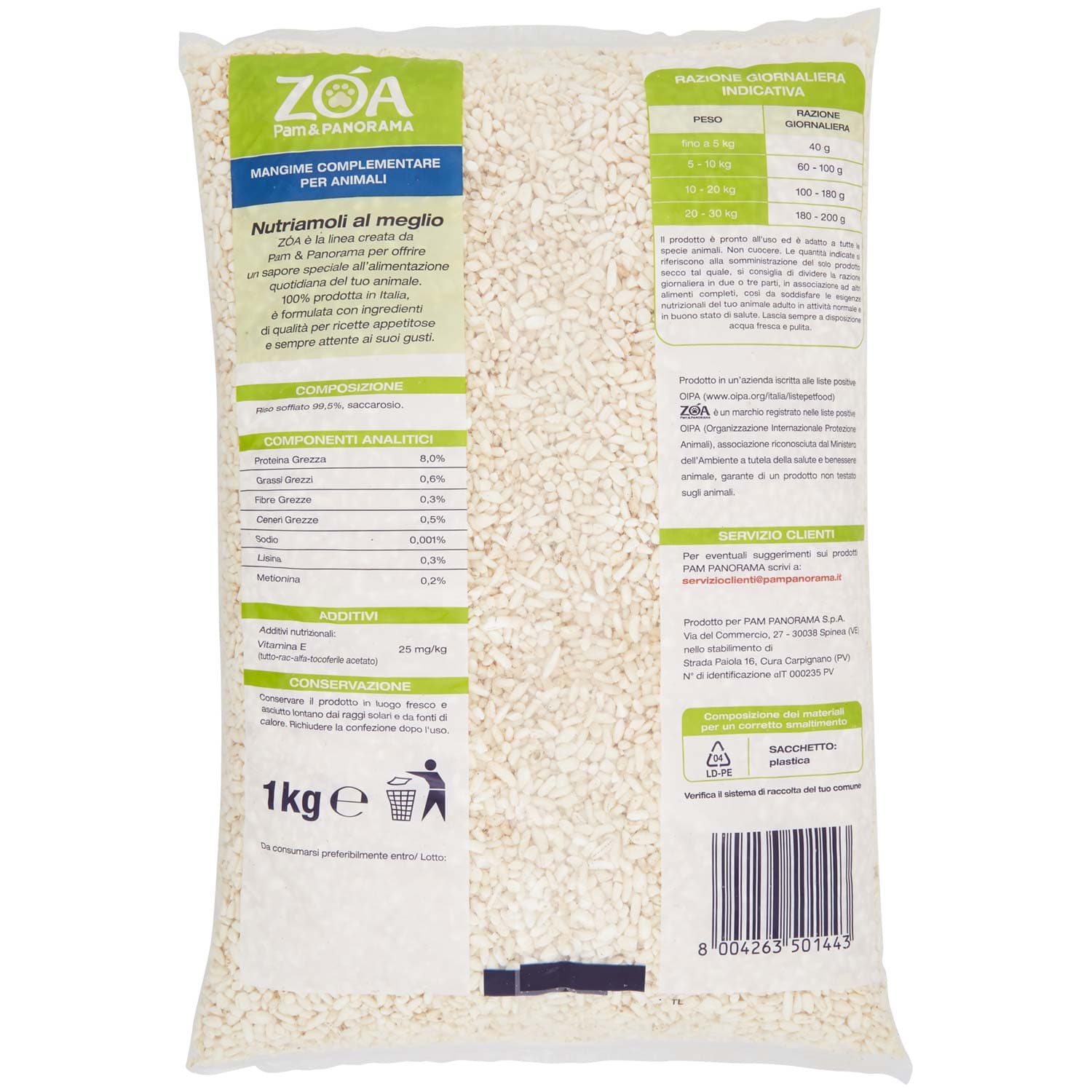 ZOA Riso Soffiato Vitaminizzato 1 kg – immagine 4