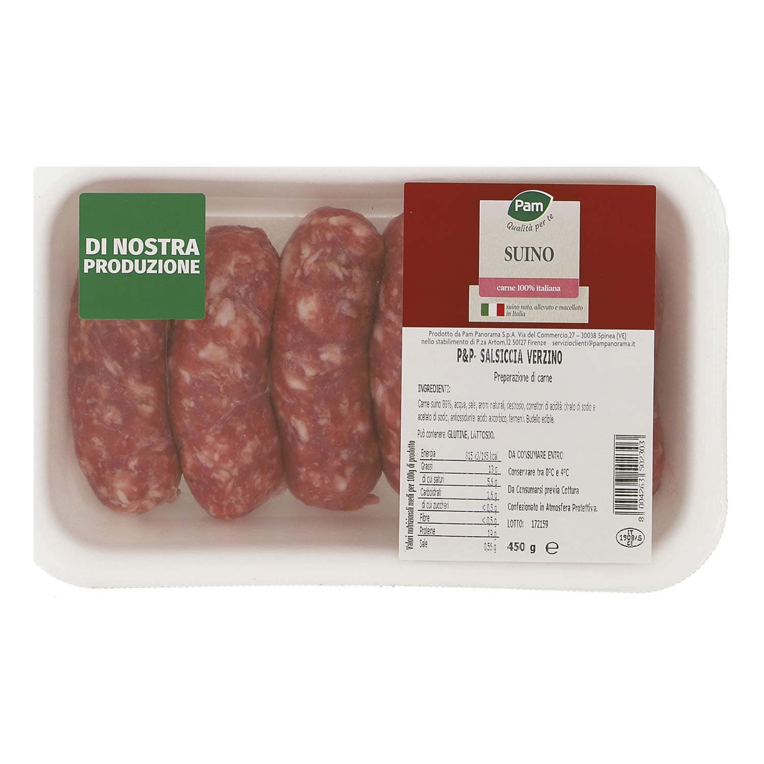 P&p - salsiccia verzino di suino 450 g – immagine 2