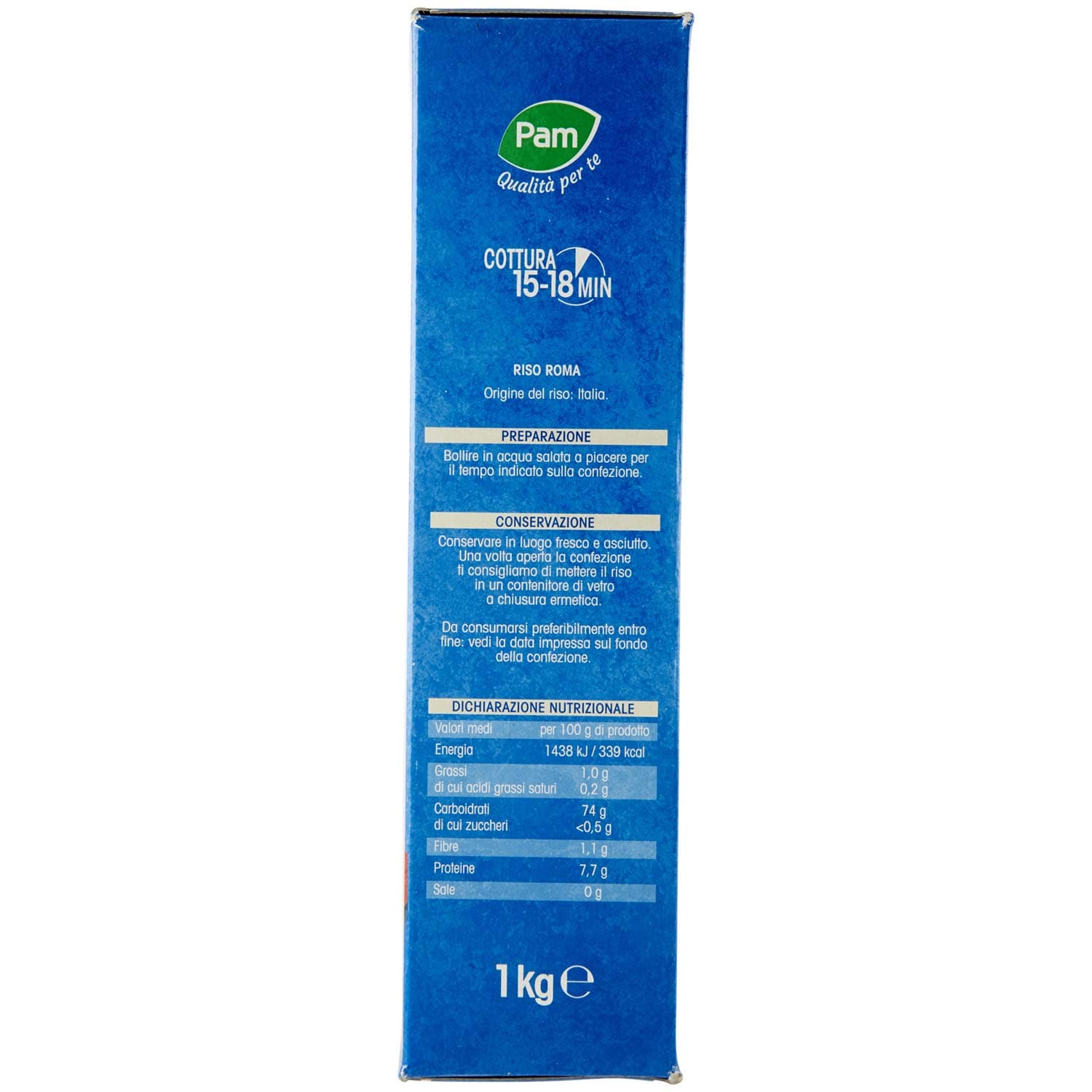 PAM Qualità per te Riso Roma 1 kg – immagine 5