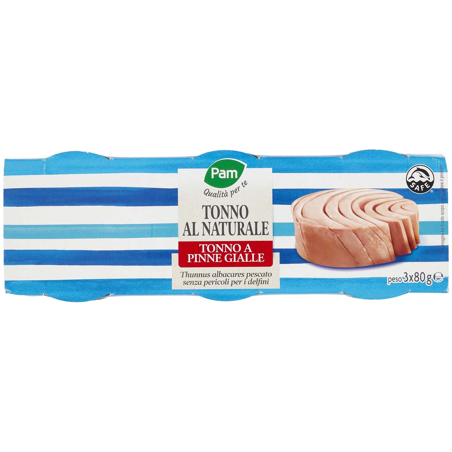 PAM Qualità per te Tonno al Naturale 3 x 80 g – immagine 2