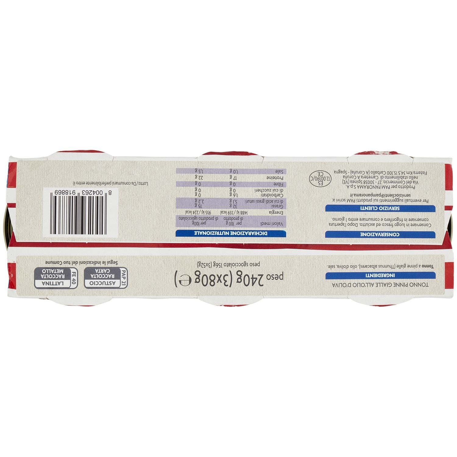 PAM Qualità per te Tonno all'Olio di Oliva 3 x 80 g – immagine 4