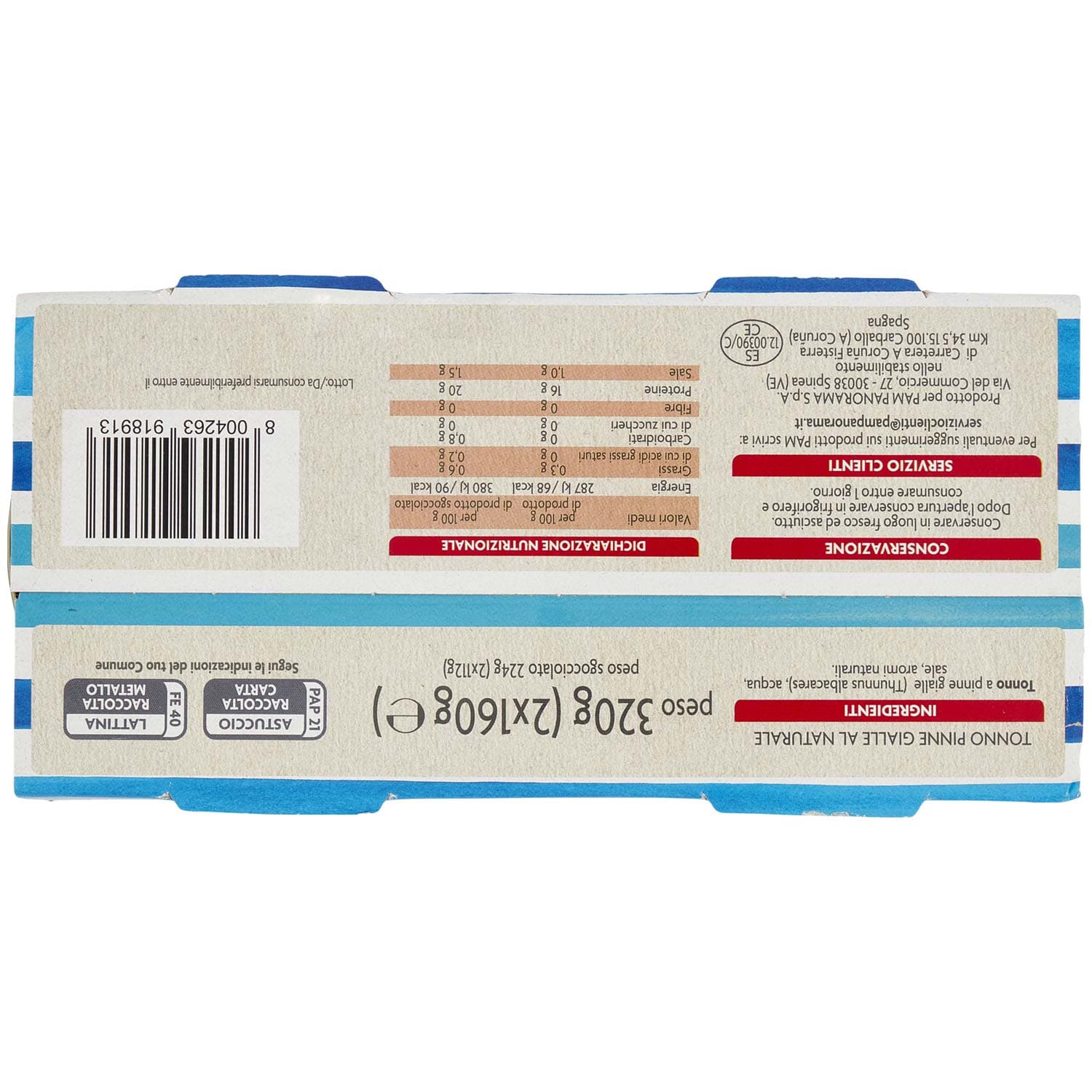 PAM Qualità per te Tonno al Naturale 2 x 160 g – immagine 4