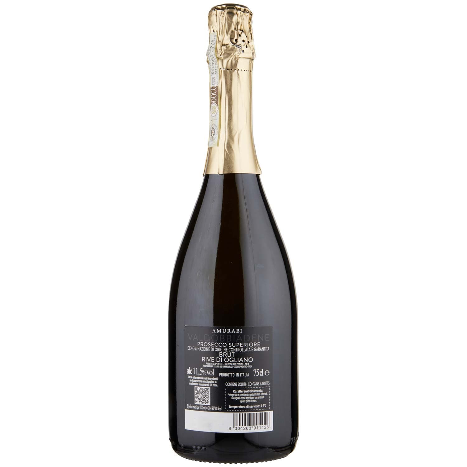 Amurabi Valdobbiadene Prosecco Superiore DOCG Brut Rive di Ogliano 75 cl – immagine 4