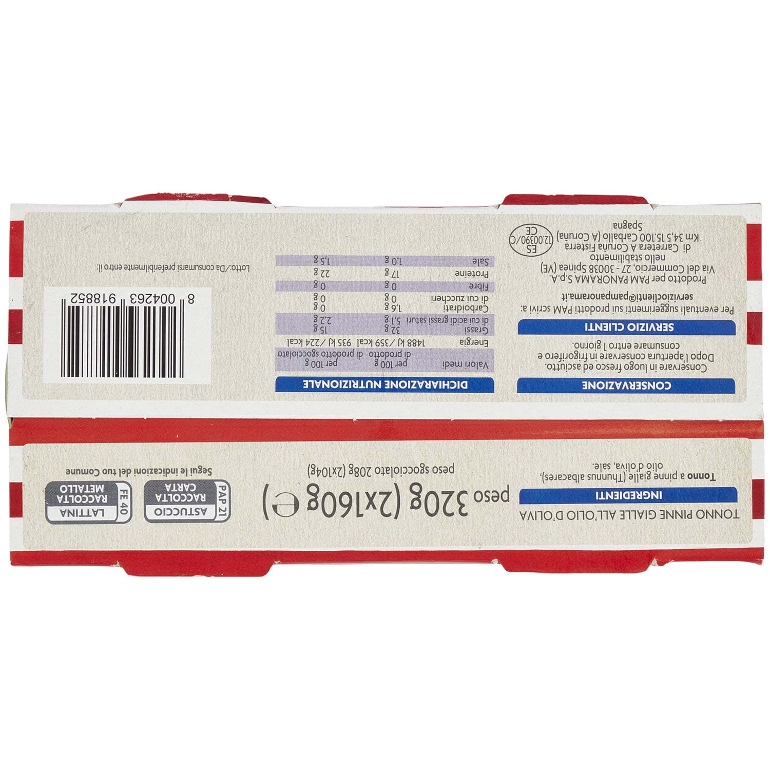 PAM Qualità per te Tonno all'Olio di Oliva 2 x 160 g – immagine 4