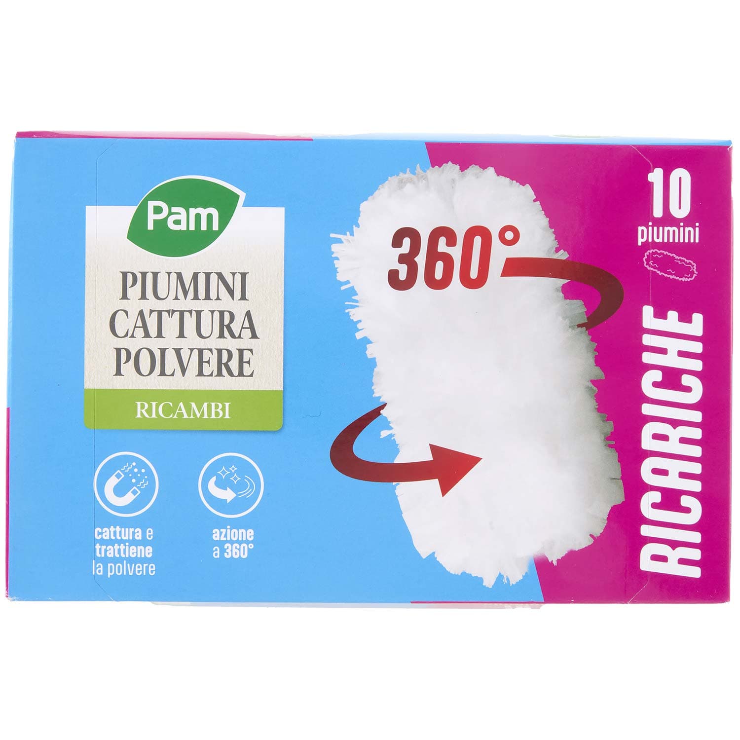 PAM Piumini Cattura Polvere Ricambi 360° 10 pz – immagine 2