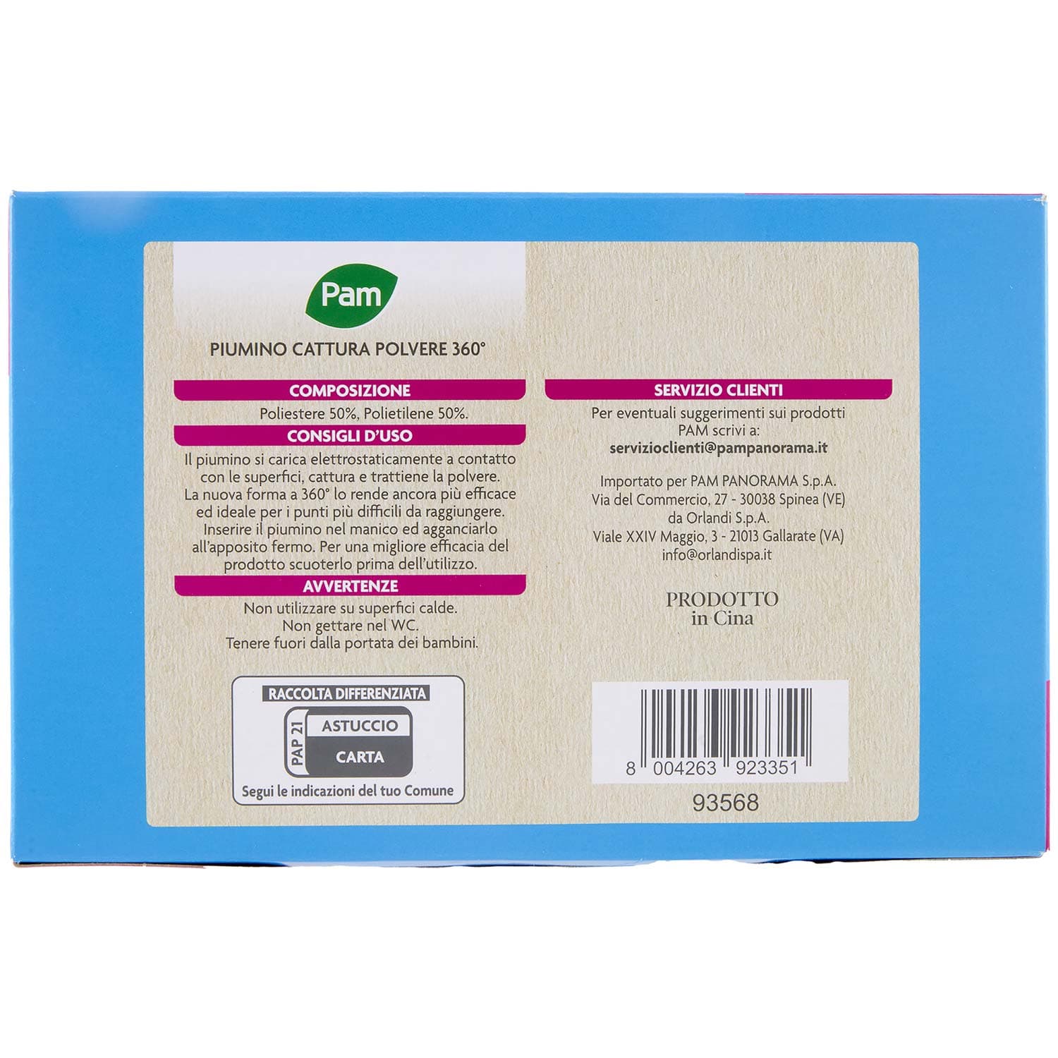 PAM Piumini Cattura Polvere Ricambi 360° 10 pz – immagine 4