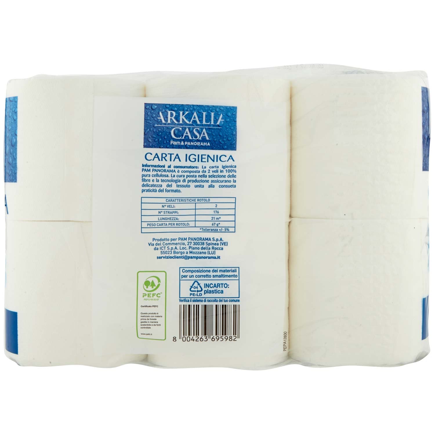 ARKALIA CASA Carta Igienica 12 Rotoli – immagine 4