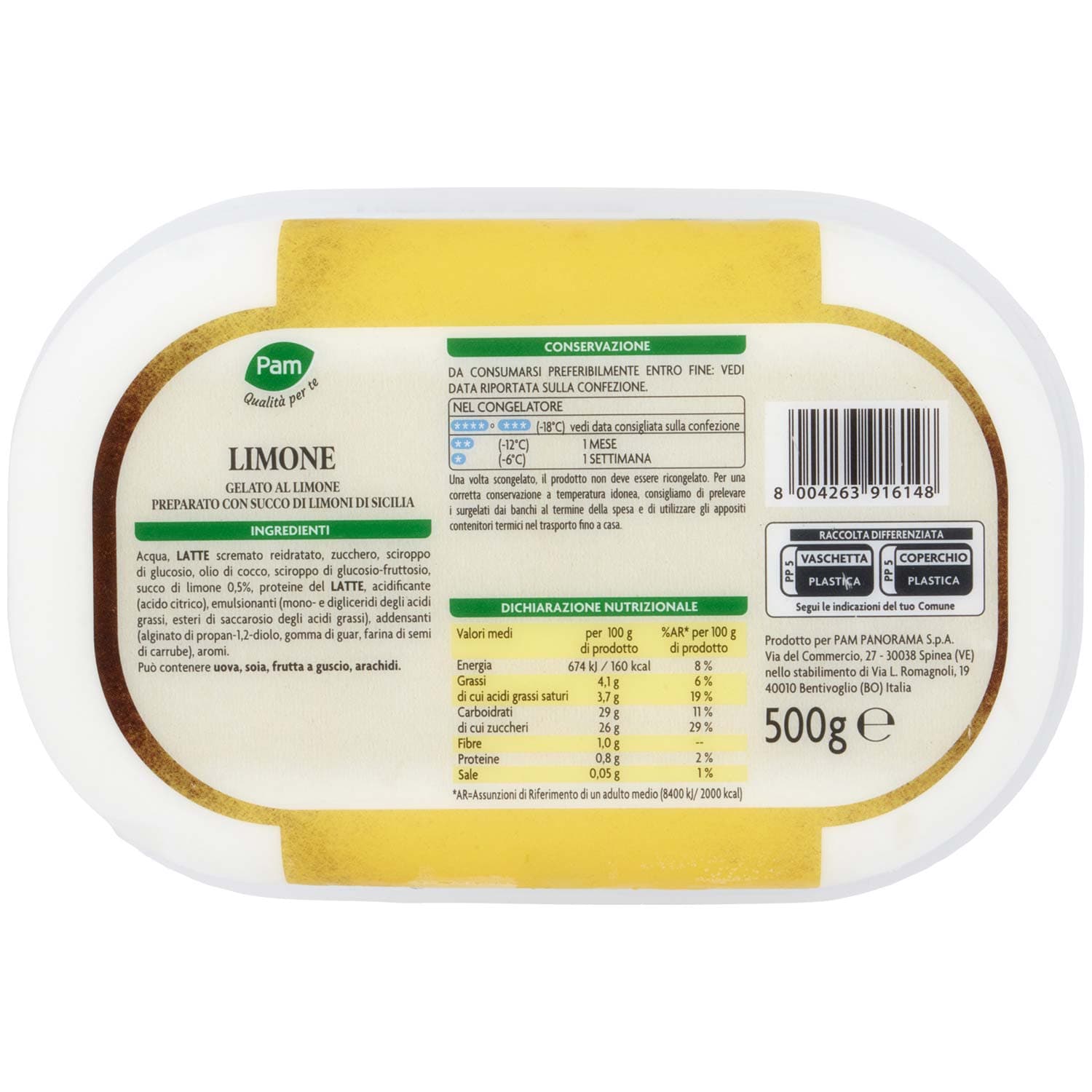 PAM Qualità per te Limone con succo di limoni di Sicilia 500 g – immagine 4