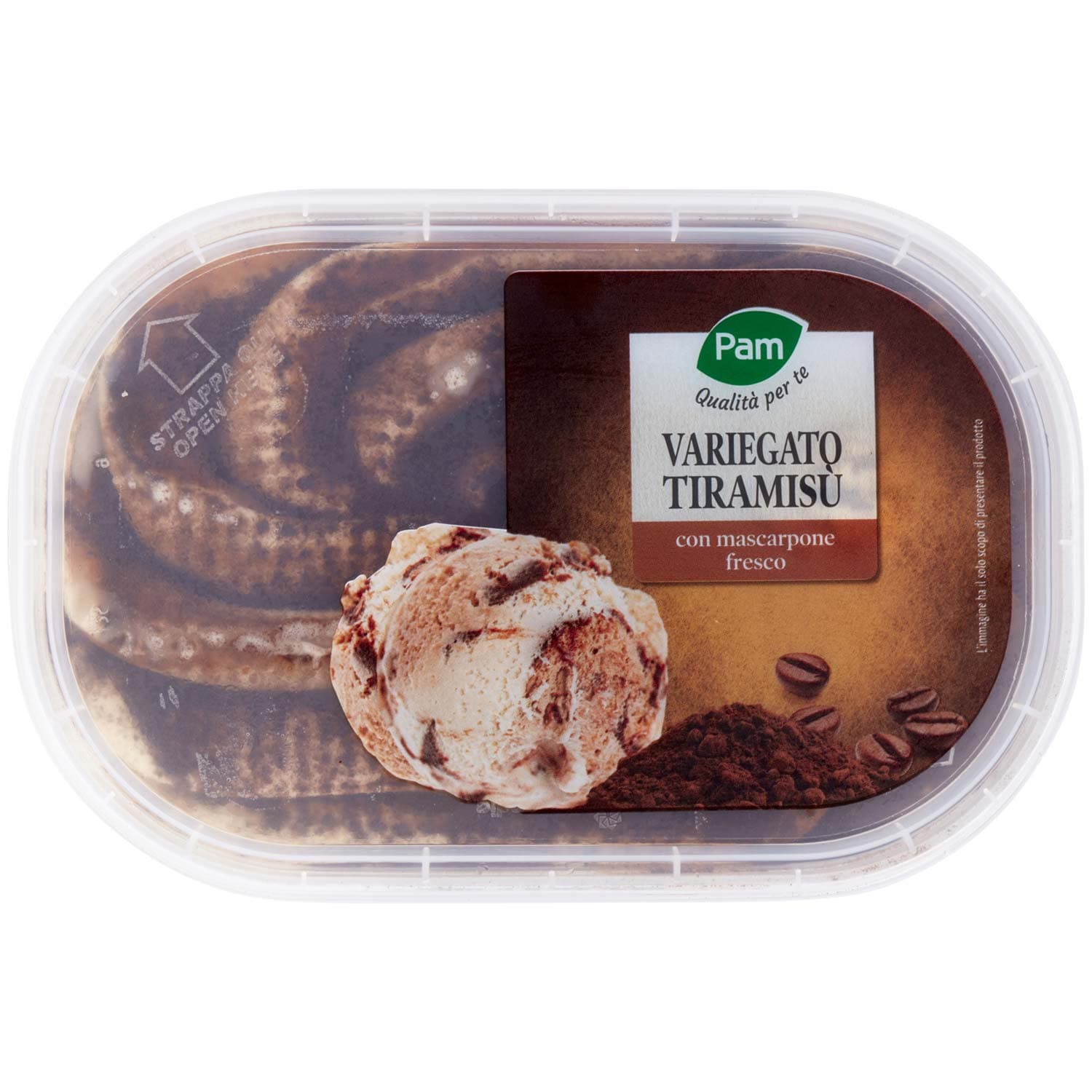 PAM Qualità per te Variegato Tiramisù con mascarpone fresco 500 g – immagine 2