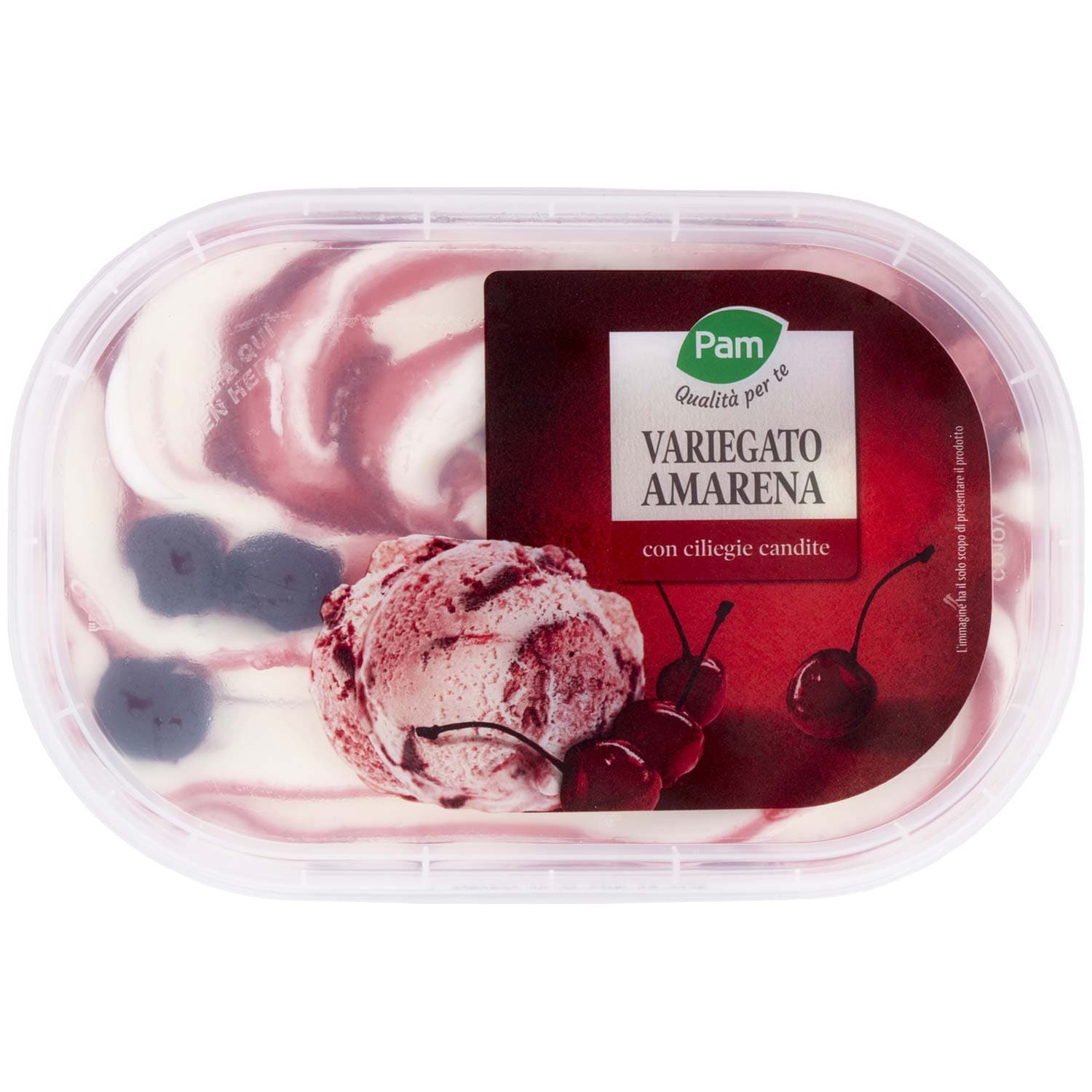 PAM Qualità per te Variegato Amarena con ciliegie candite 500 g – immagine 2