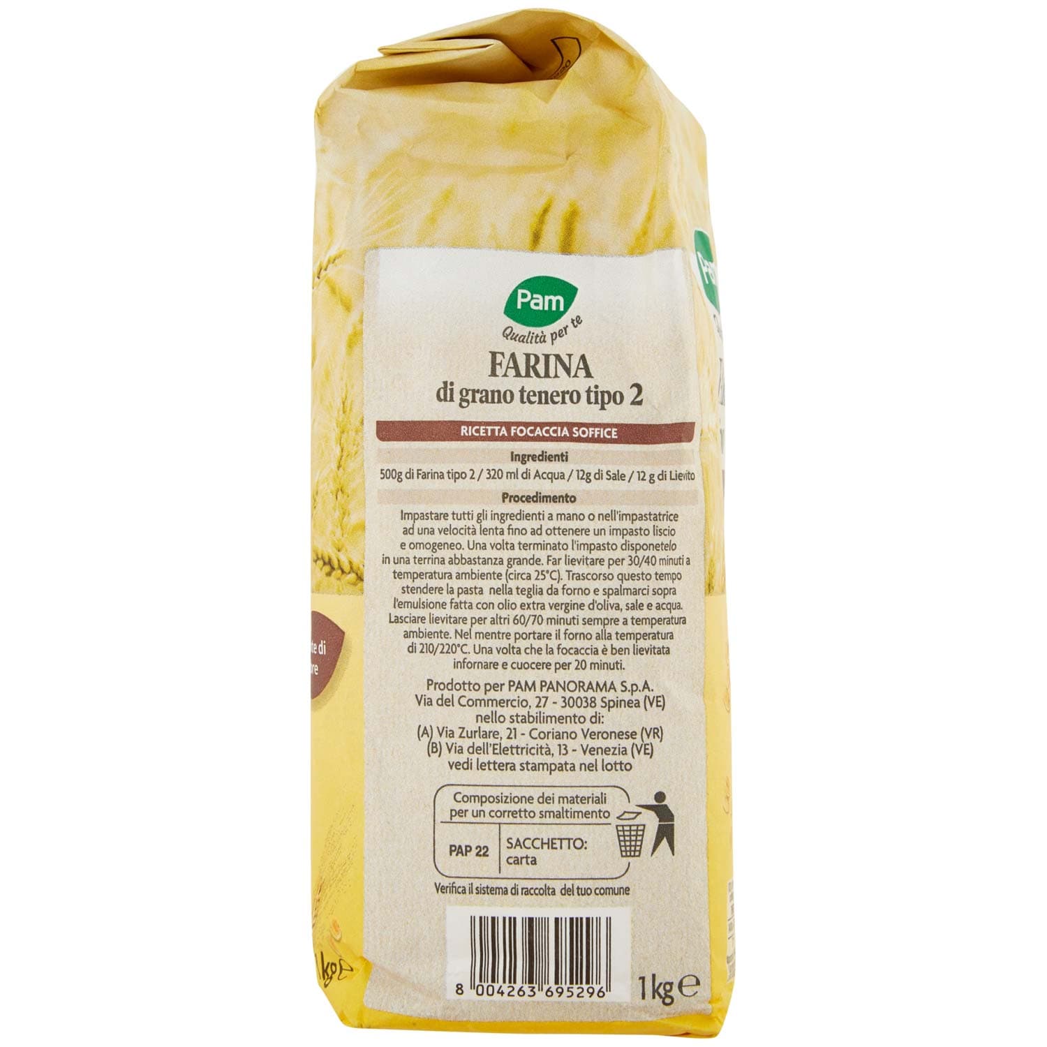 PAM Qualità per te Farina tipo 2 1 kg – immagine 3