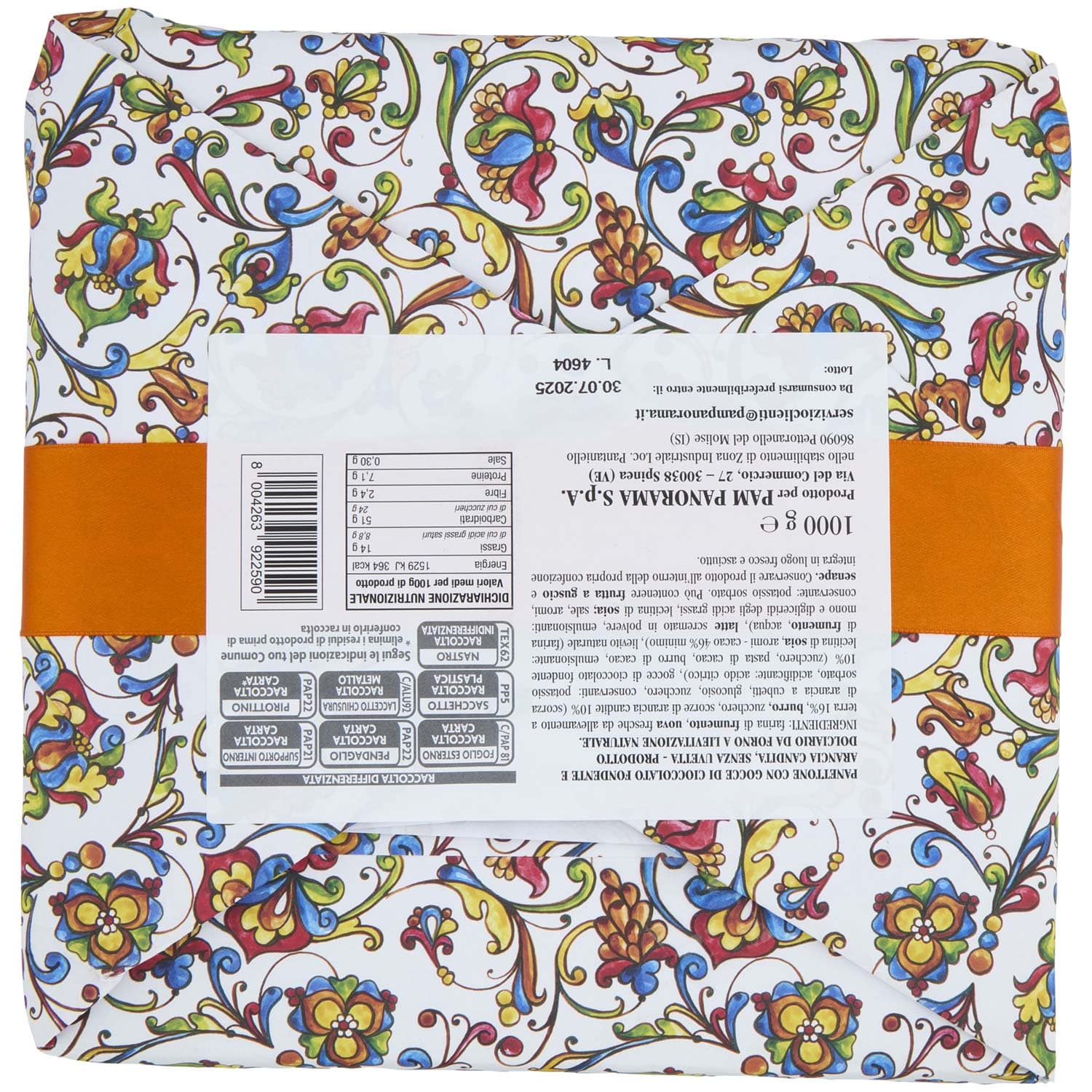 TESORI DELL'ARCA Panettone con Gocce Fondenti e Arancia Candita 1000 g – immagine 7