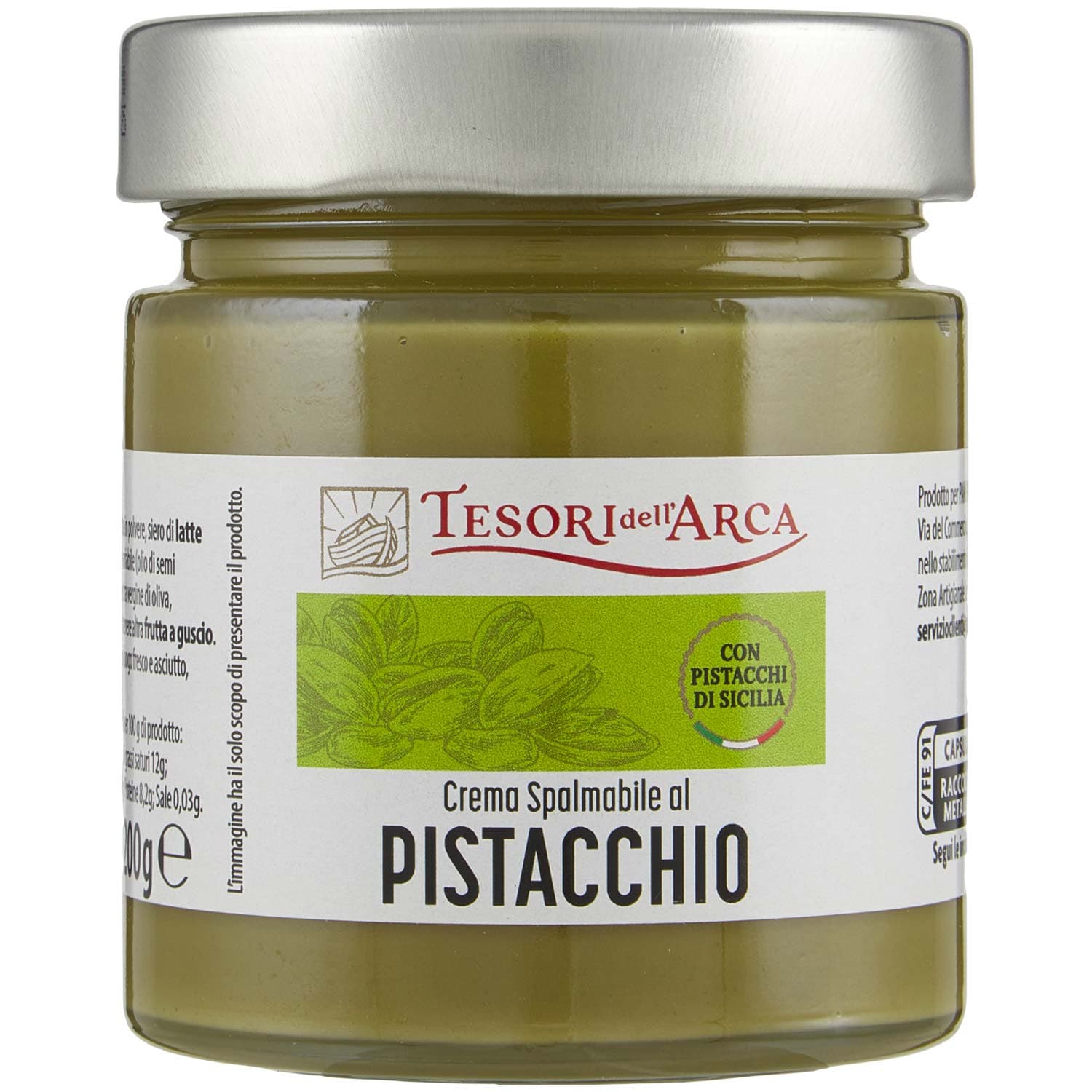 TESORI DELL'ARCA Crema Spalmabile al Pistacchio 200 g – immagine 2