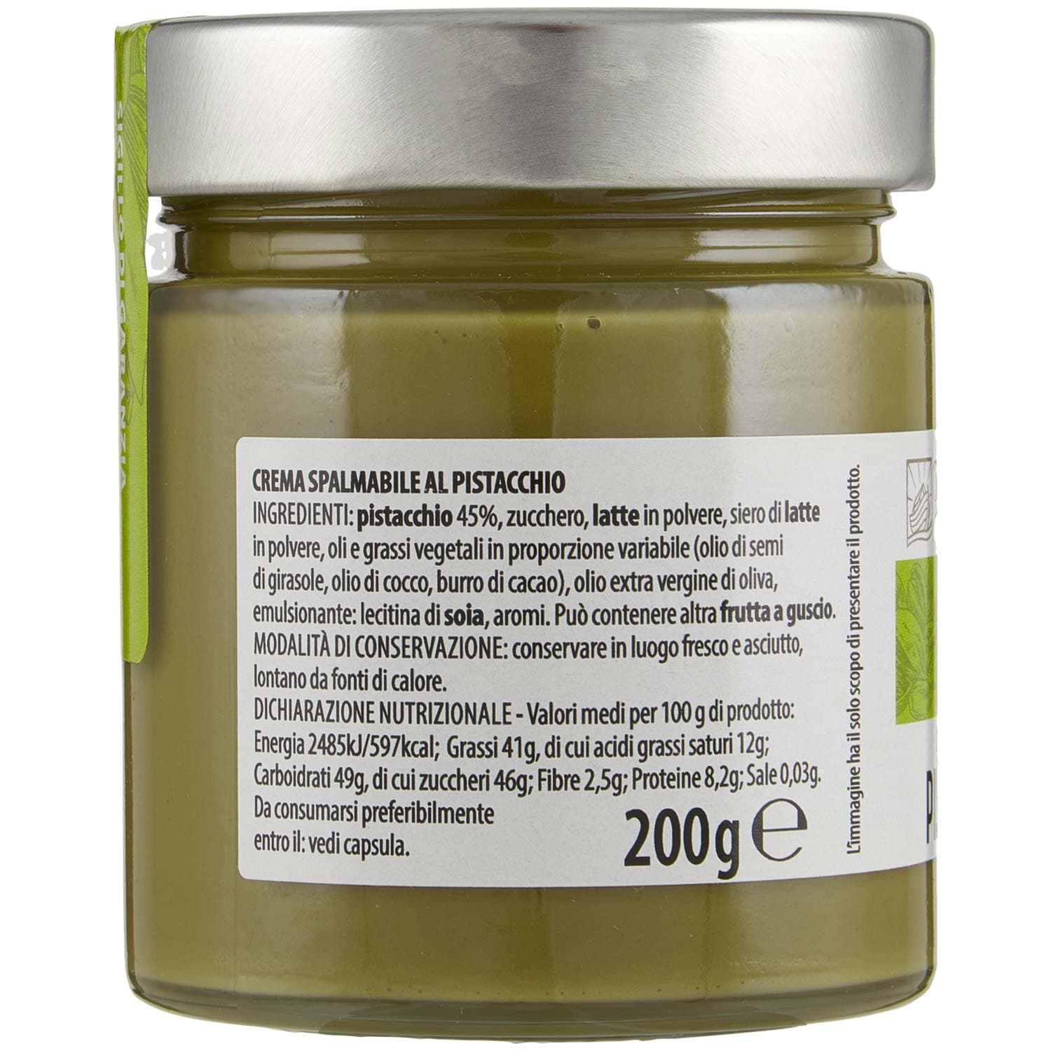 TESORI DELL'ARCA Crema Spalmabile al Pistacchio 200 g – immagine 3