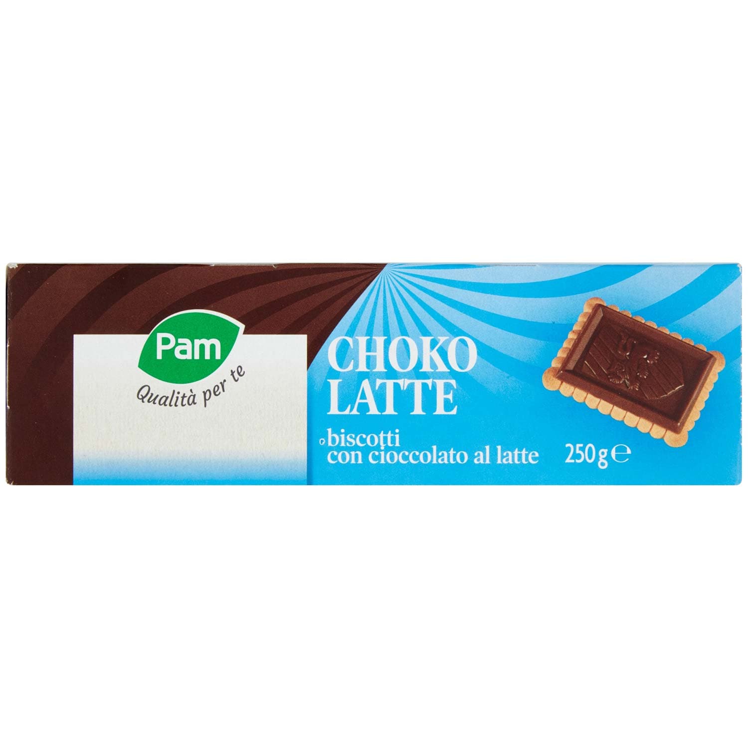 PAM Qualità per te Choko Latte biscotti con cioccolato al latte 250g (25g x 10) – immagine 7