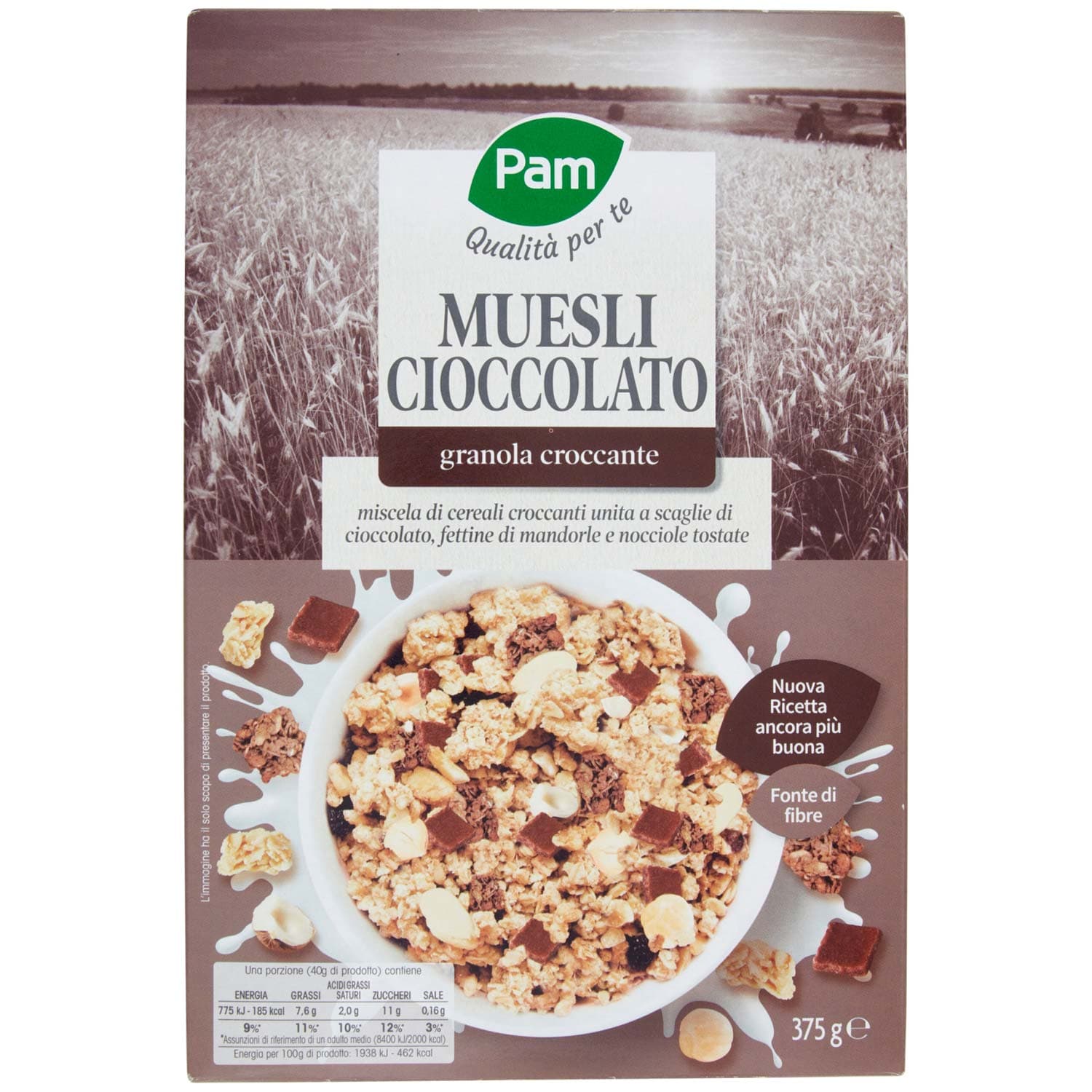 PAM Qualità per te Muesli Cioccolato granola croccante 375 g – immagine 2