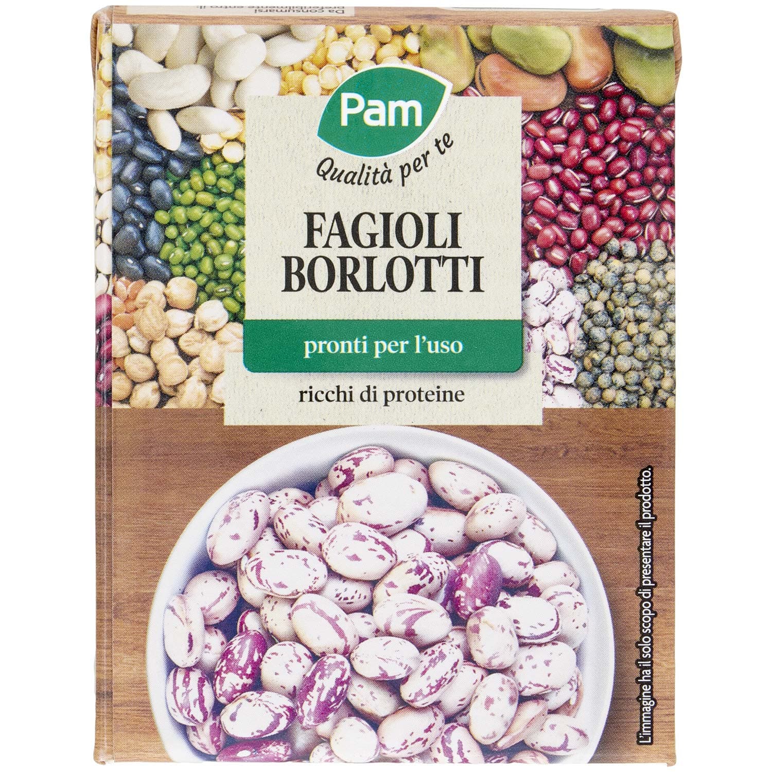 PAM Qualità per te Fagioli Borlotti 380 g – immagine 2