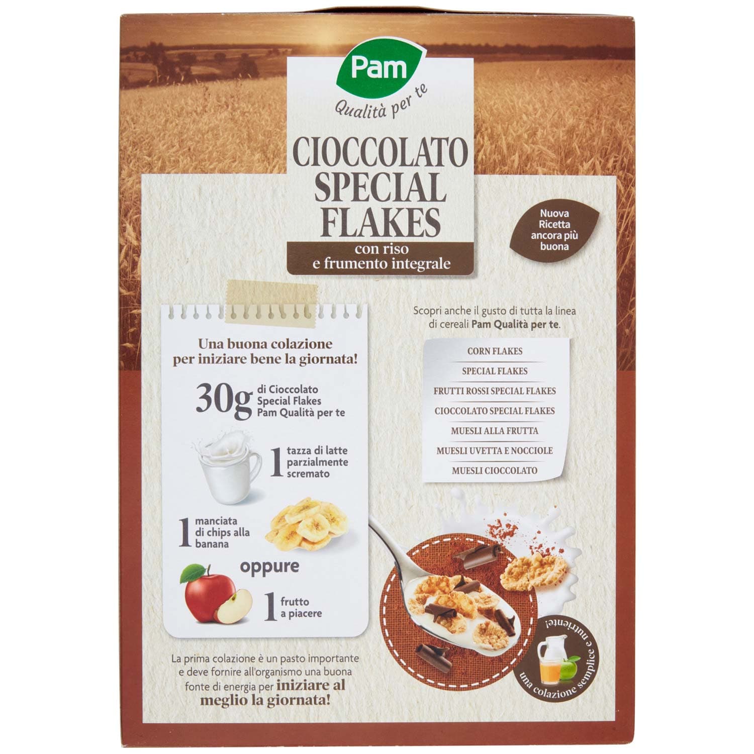 PAM Qualità per te Cioccolato Special Flakes con riso e frumento integrale 300 g – immagine 4