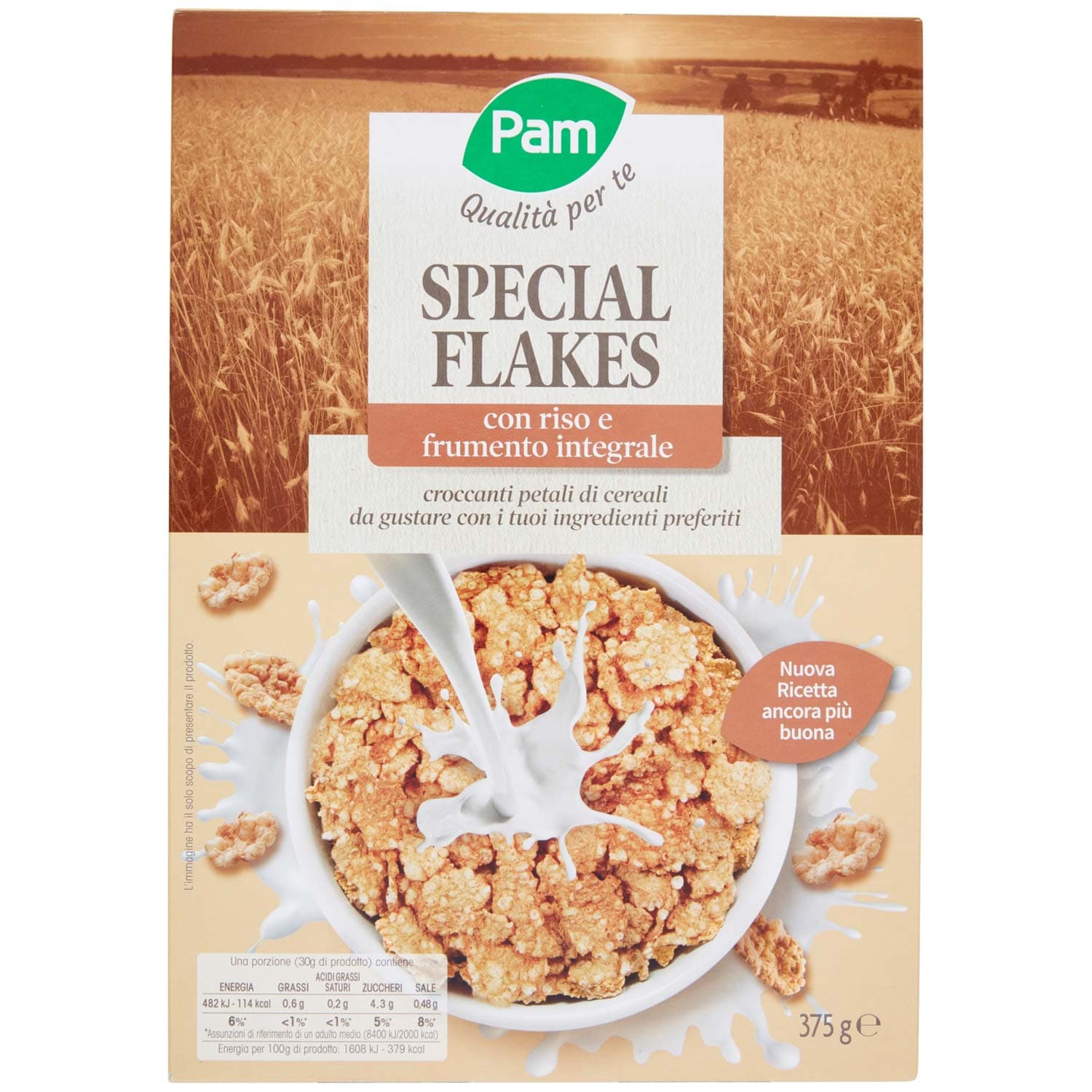 PAM Qualità per te Special Flakes con riso e frumento integrale 375 g – immagine 2
