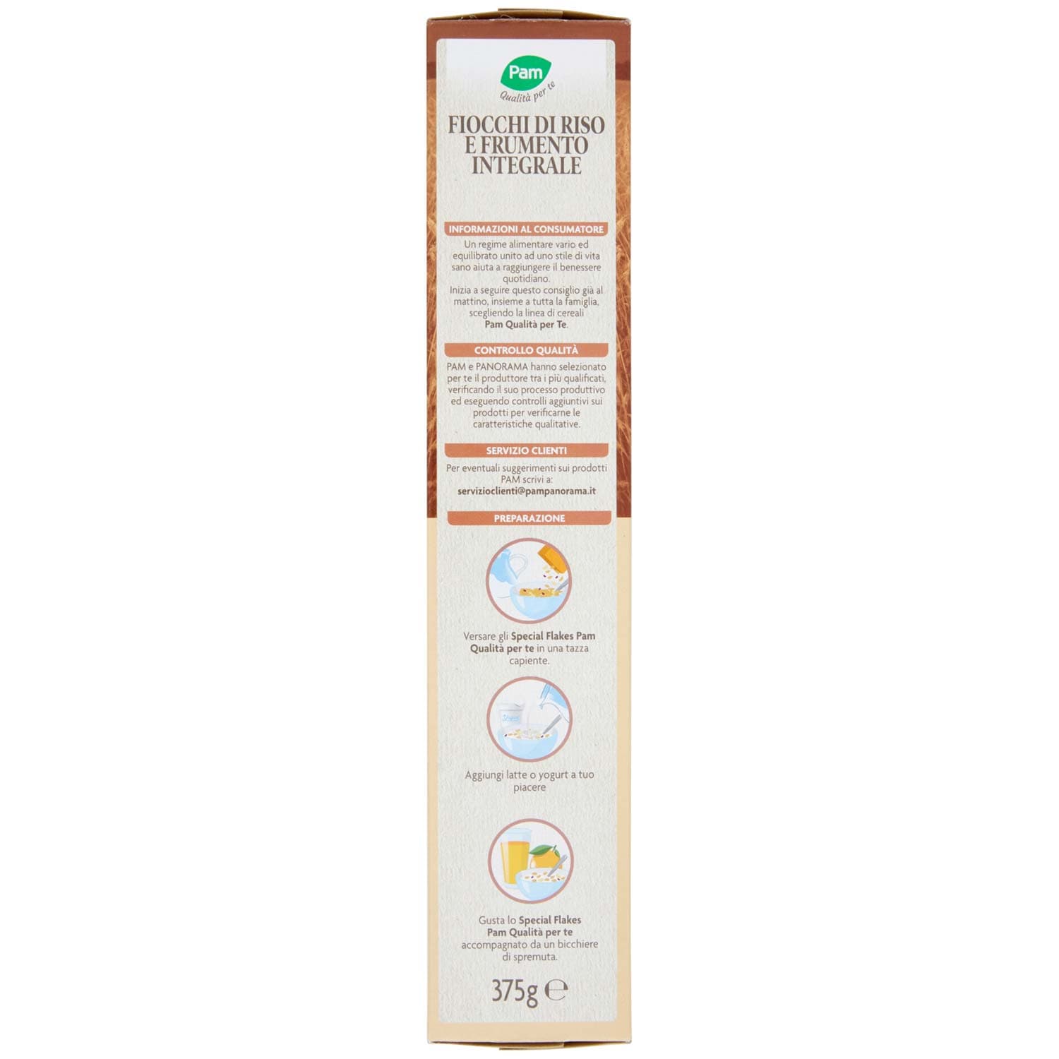 PAM Qualità per te Special Flakes con riso e frumento integrale 375 g – immagine 3