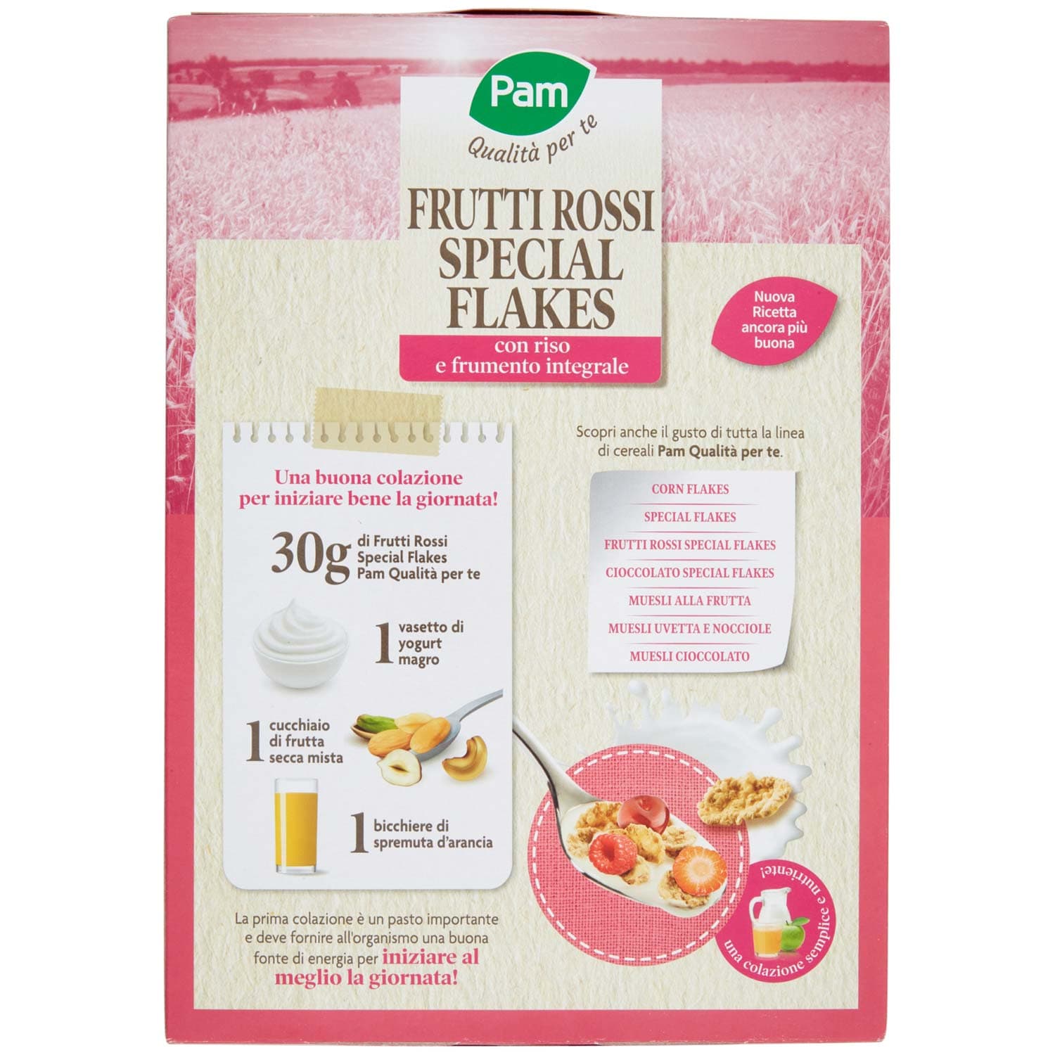PAM Qualità per te Frutti Rossi Special Flakes con riso e frumento integrale 300 g – immagine 4