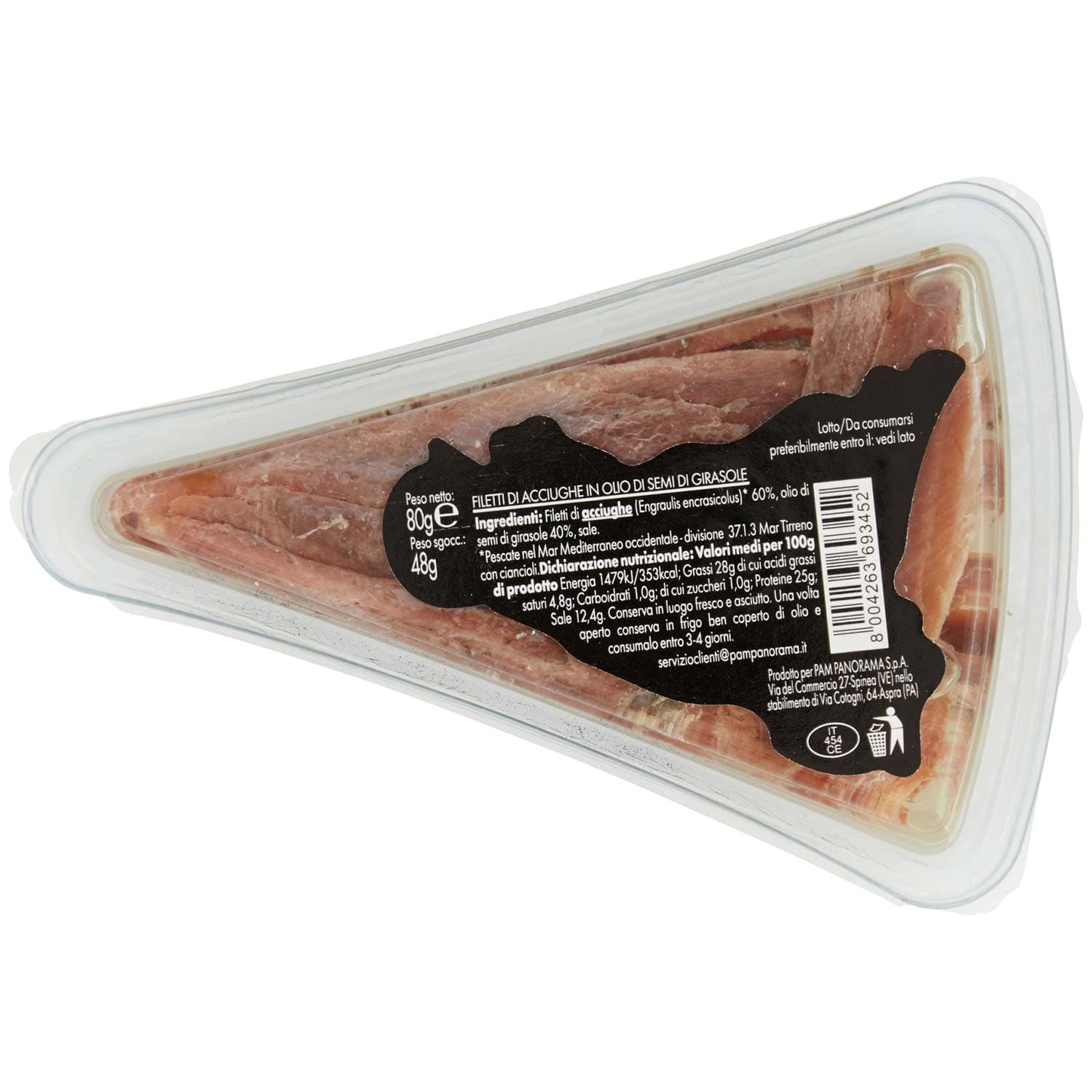 I TESORI Filetti di Acciughe in Olio di Semi di Girasole 80 g – immagine 4