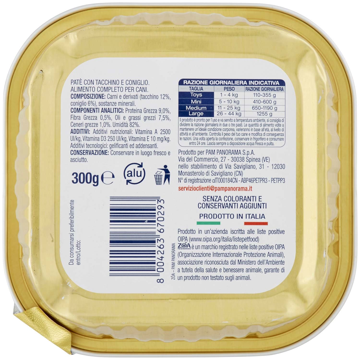 ZOA Adult Patè con Tacchino e Coniglio 300 g – immagine 4