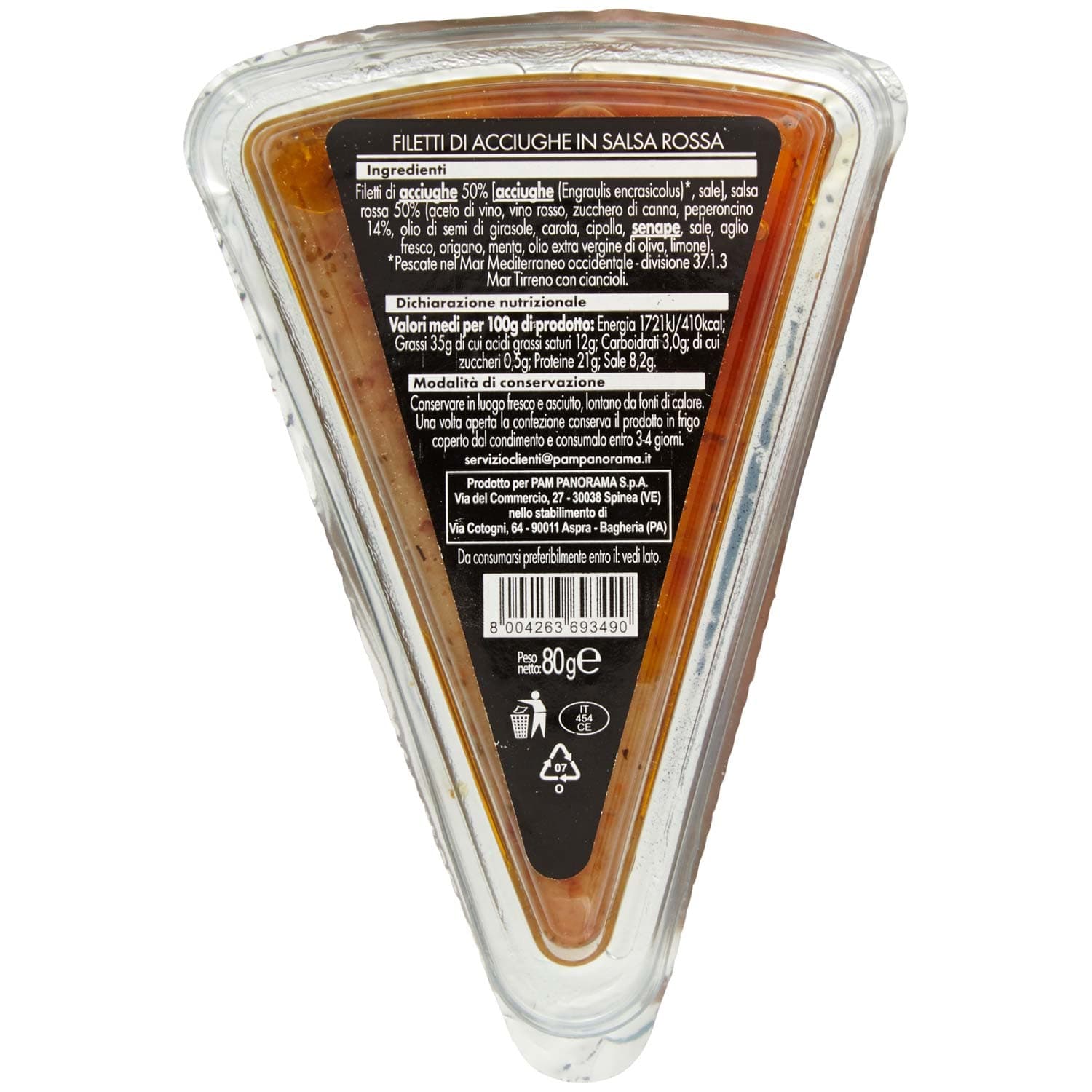 I TESORI Filetti di Acciughe in Salsa Rossa 80 g – immagine 4