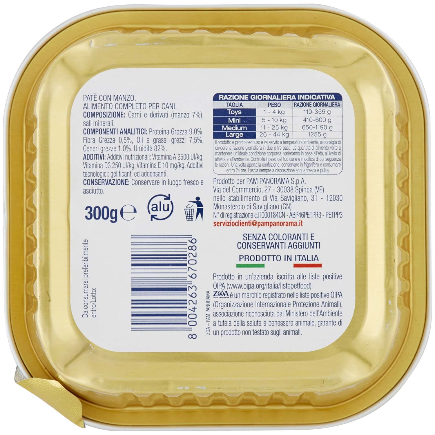 ZOA Adult Patè con Manzo 300 g – immagine 4