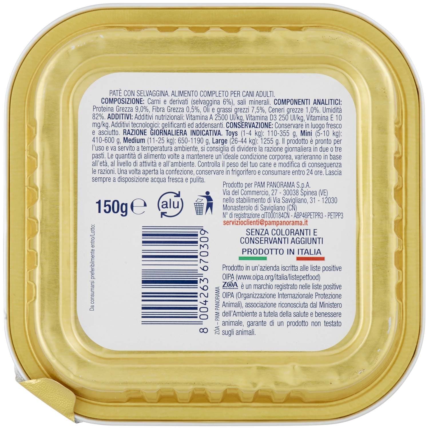 ZOA Adult Patè con Selvaggina 150 g – immagine 4