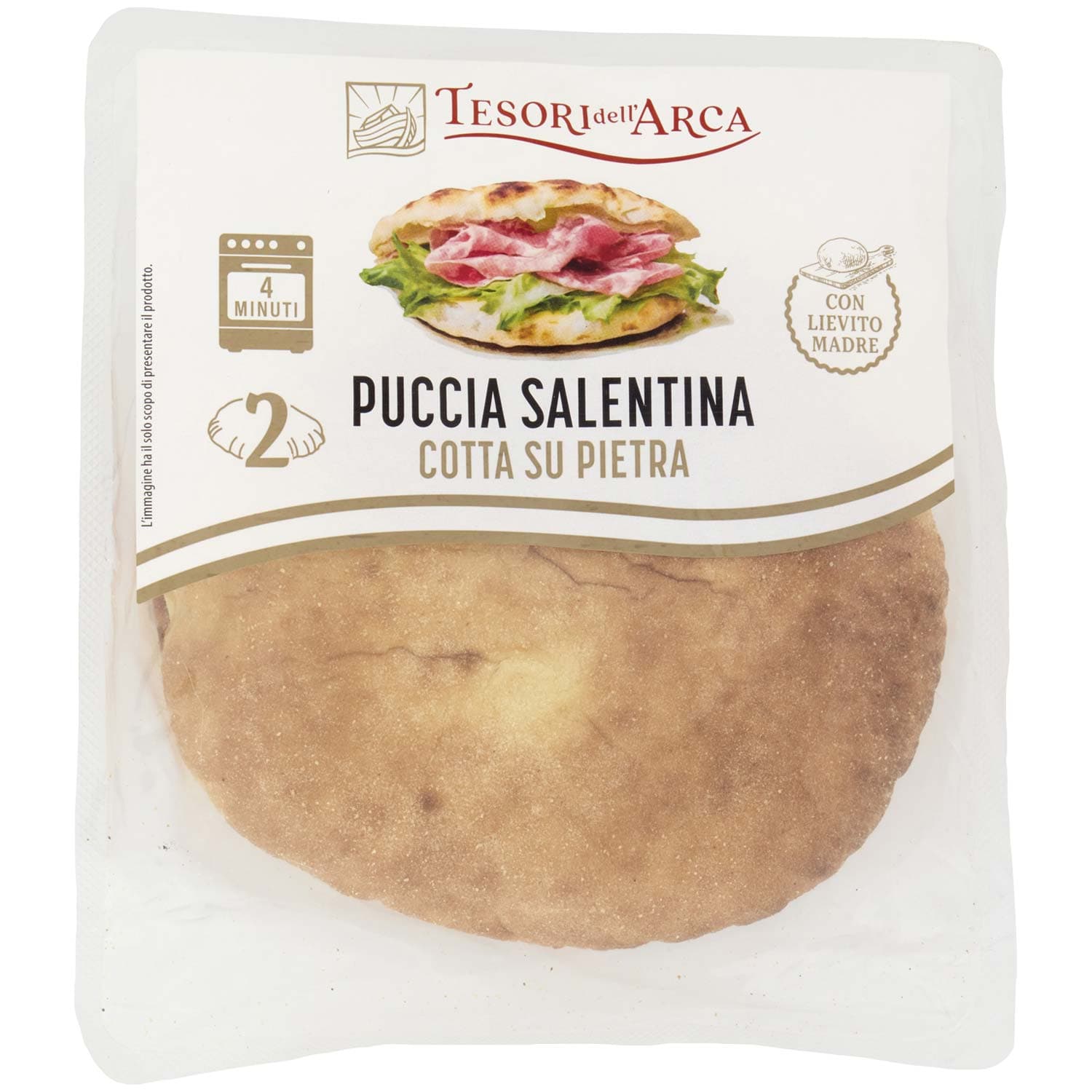 TESORI DELL'ARCA Puccia Salentina 2 x 115 g – immagine 2