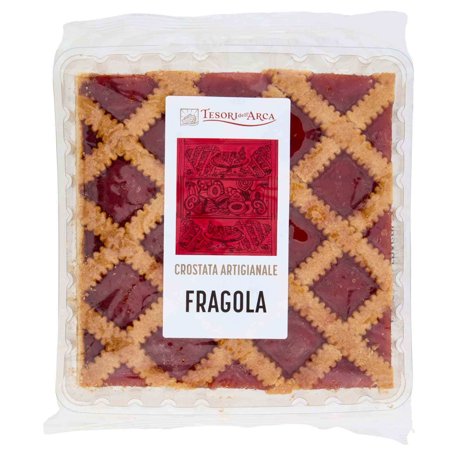 TESORI DELL'ARCA Crostata Artigianale Fragola 500 g – immagine 2