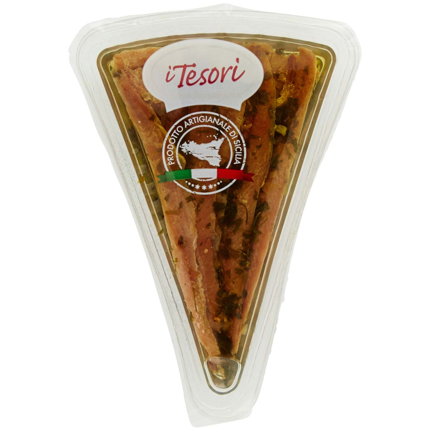 I TESORI Filetti di Acciughe in Olio di Semi di Girasole con Aglio e Prezzemolo 80 g – immagine 2