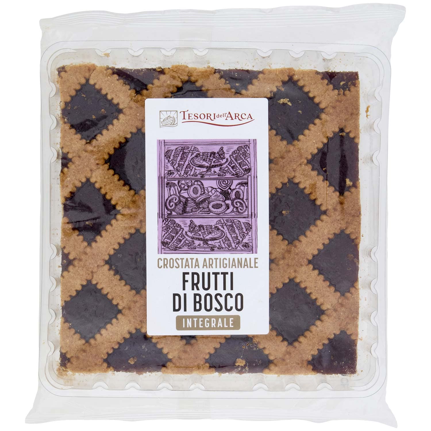 TESORI DELL'ARCA Crostata Artigianale Frutti di Bosco Integrale 500 g – immagine 2