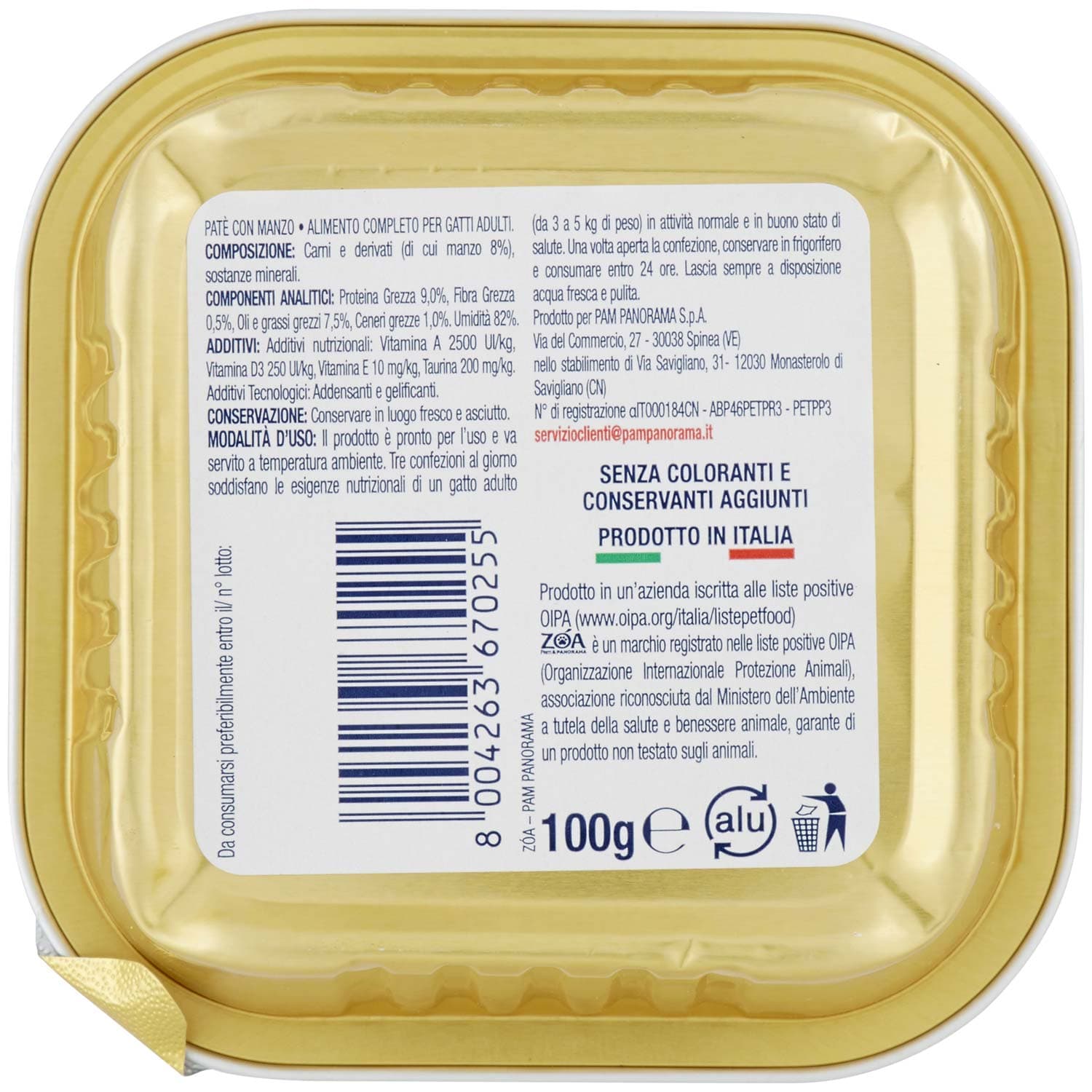 ZOA Adult Patè con Manzo 100 g – immagine 4