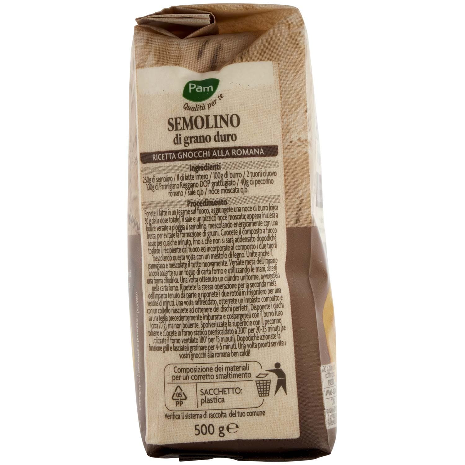 PAM PANORAMA Semolino di grano duro 500 g – immagine 3
