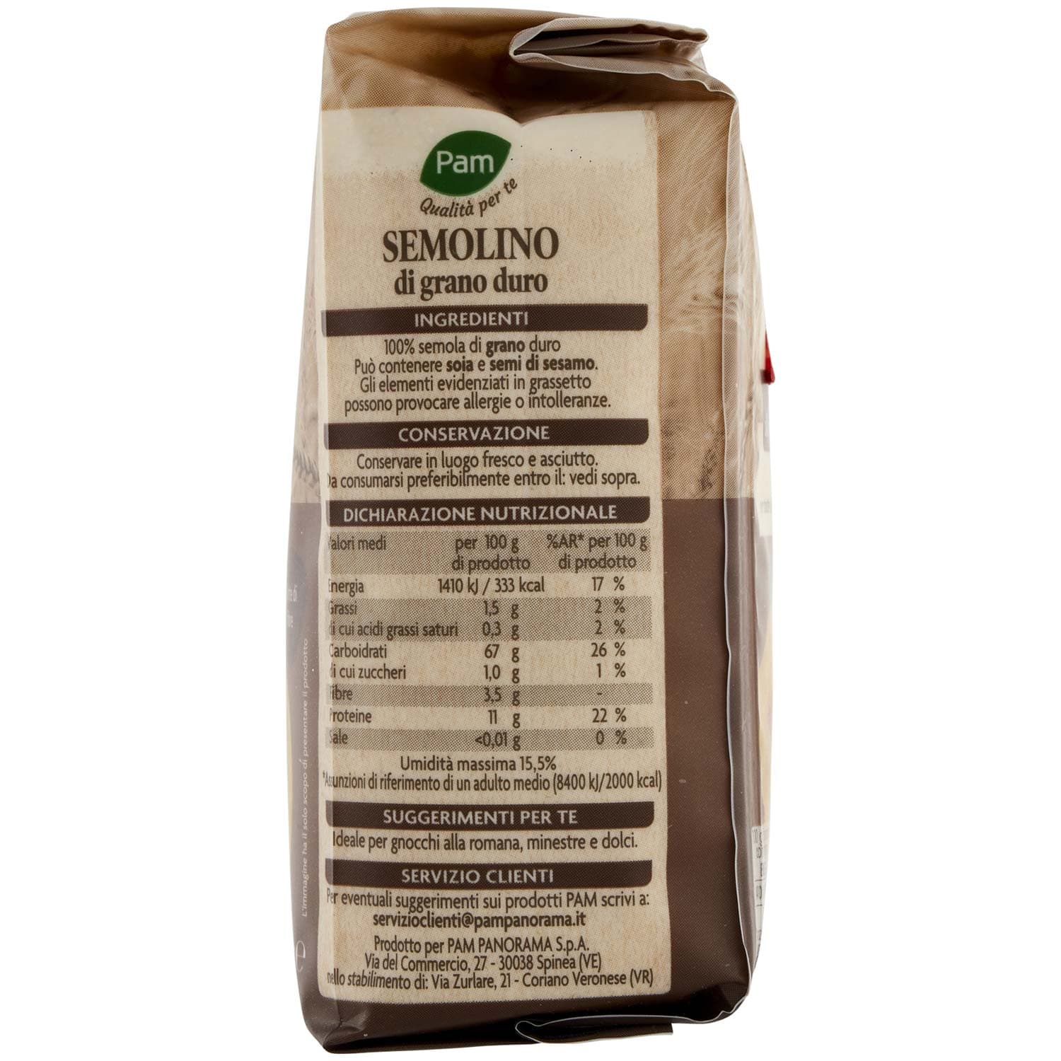 PAM PANORAMA Semolino di grano duro 500 g – immagine 5