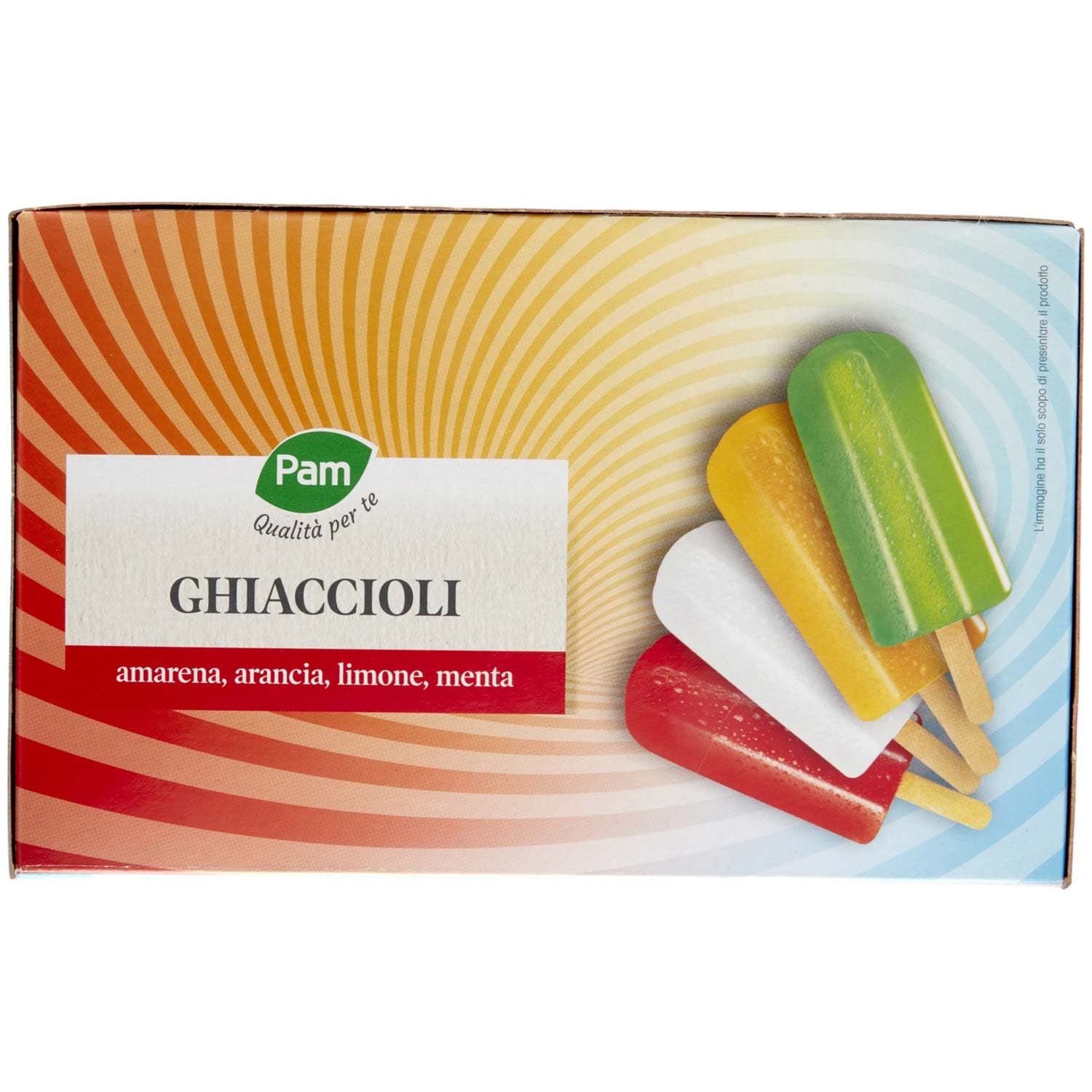 PAM Qualità per te Ghiaccioli amarena, arancia, limone, menta 20 x 70 g – immagine 3