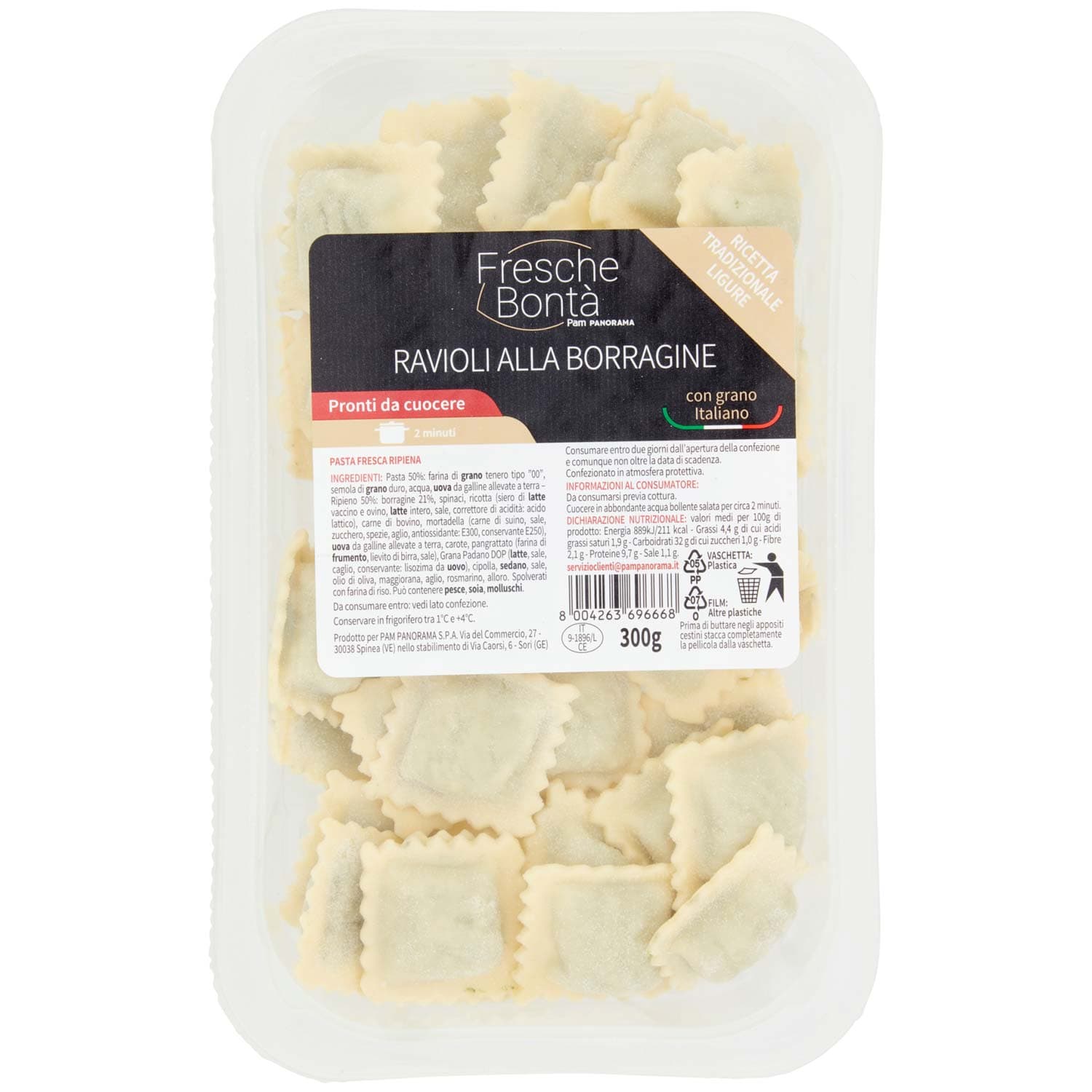 FRESCHE BONTA' Ravioli alla Borragine 300 g – immagine 2