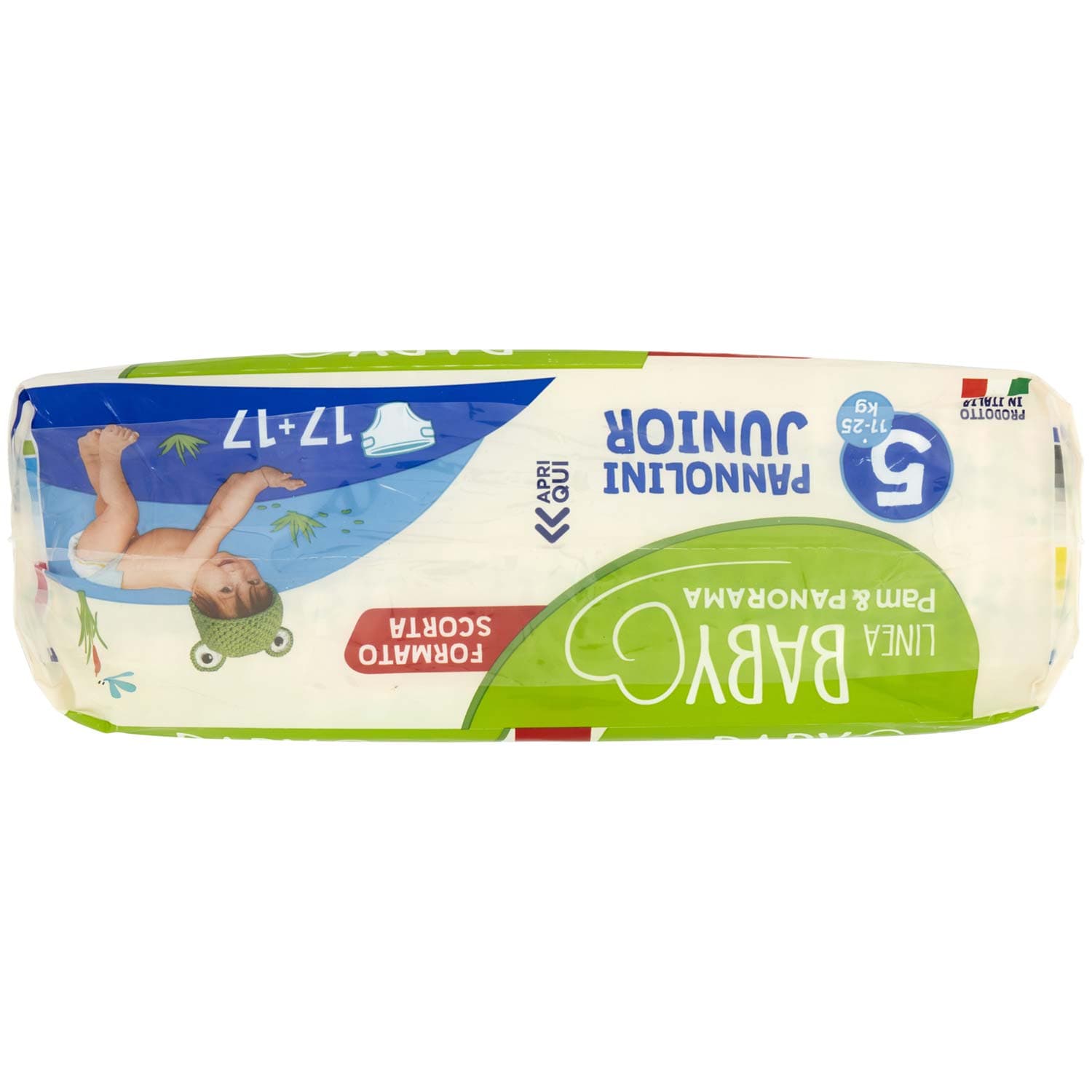 PAM PANORAMA Linea Baby Pannolini Junior Taglia 5 11-25kg 17+17 pz – immagine 6