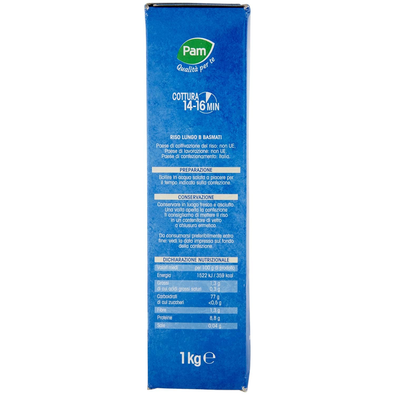 PAM Qualità per te Riso Basmati 1 kg – immagine 5