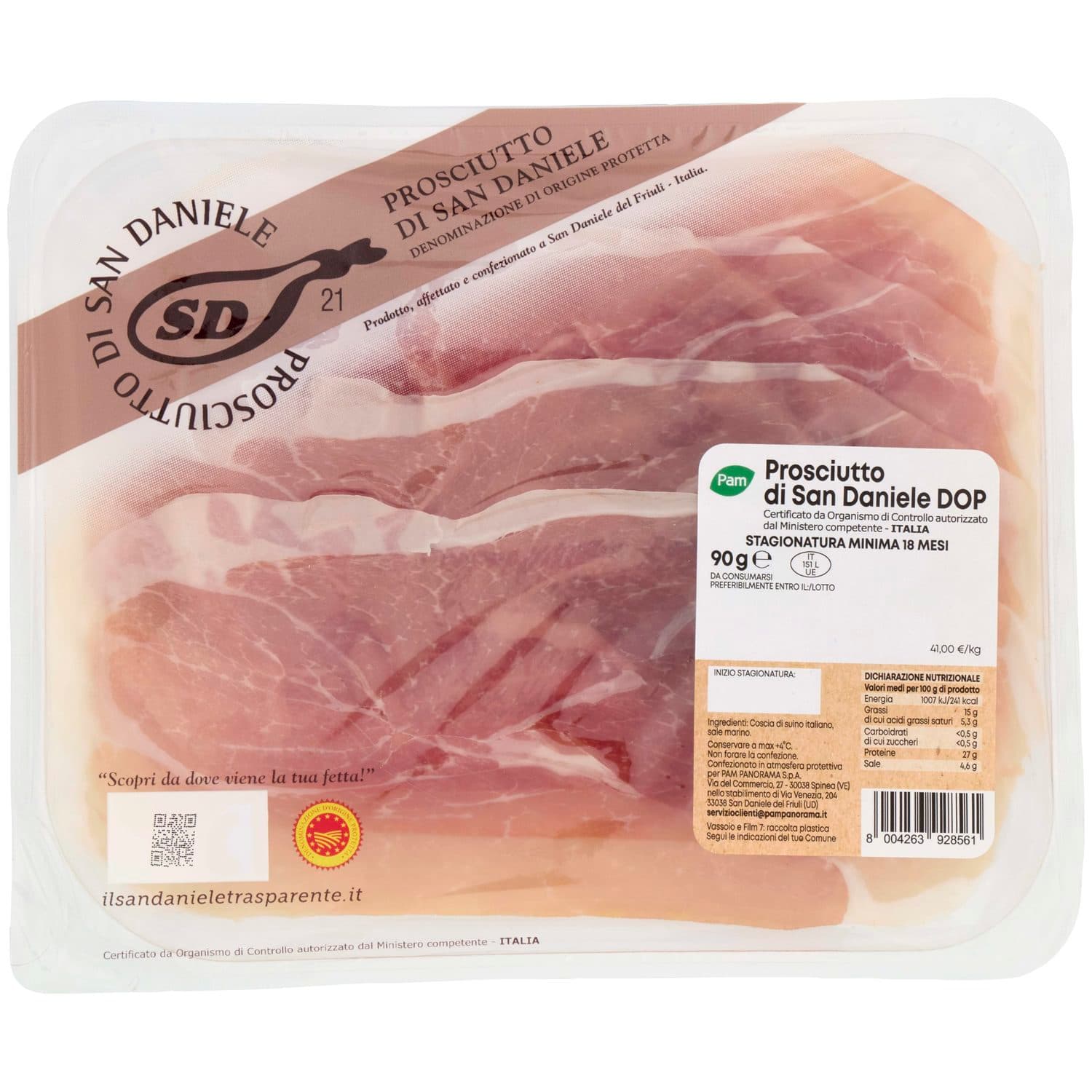 PAM Prosciutto di San Daniele DOP 90 g – immagine 2