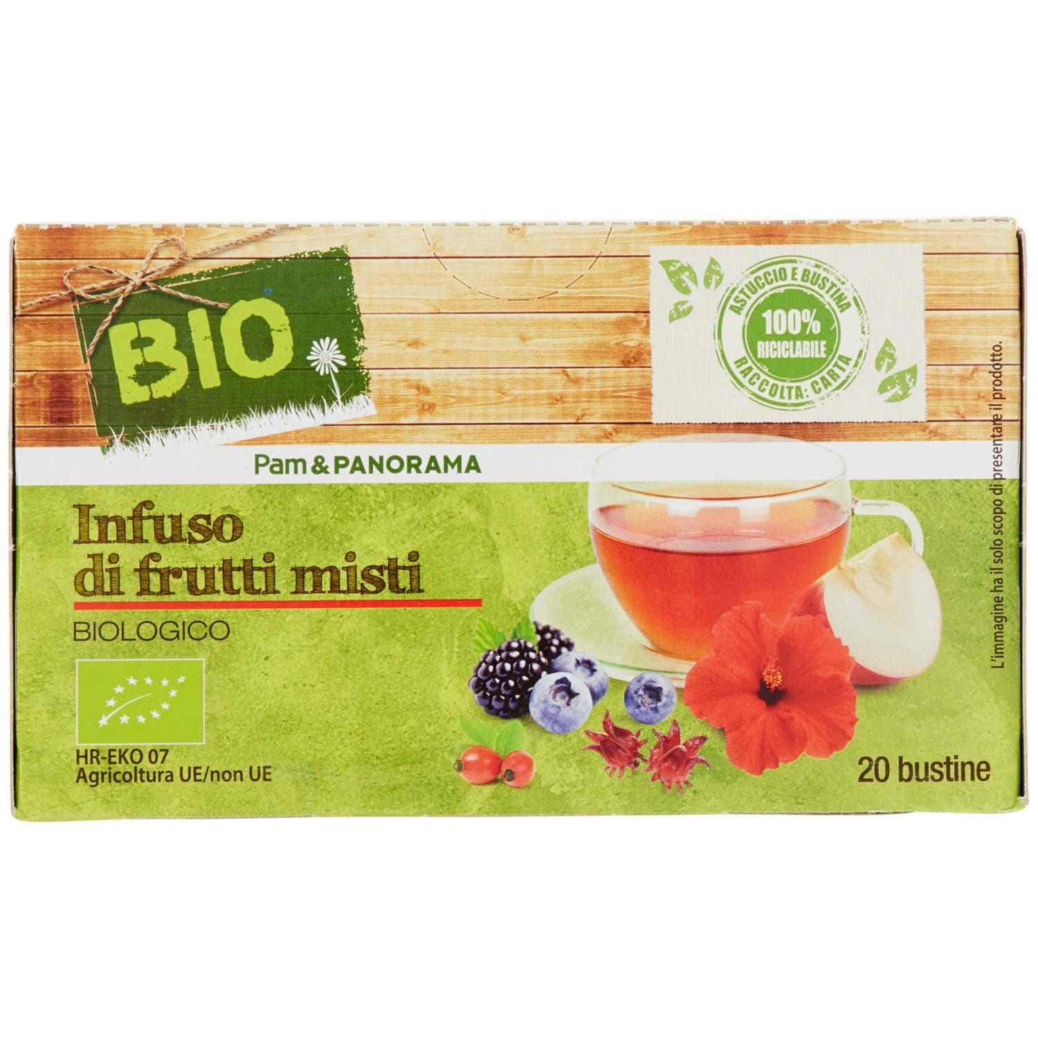 BIO Tisana di frutti misti 60g (3g x 20) – immagine 2