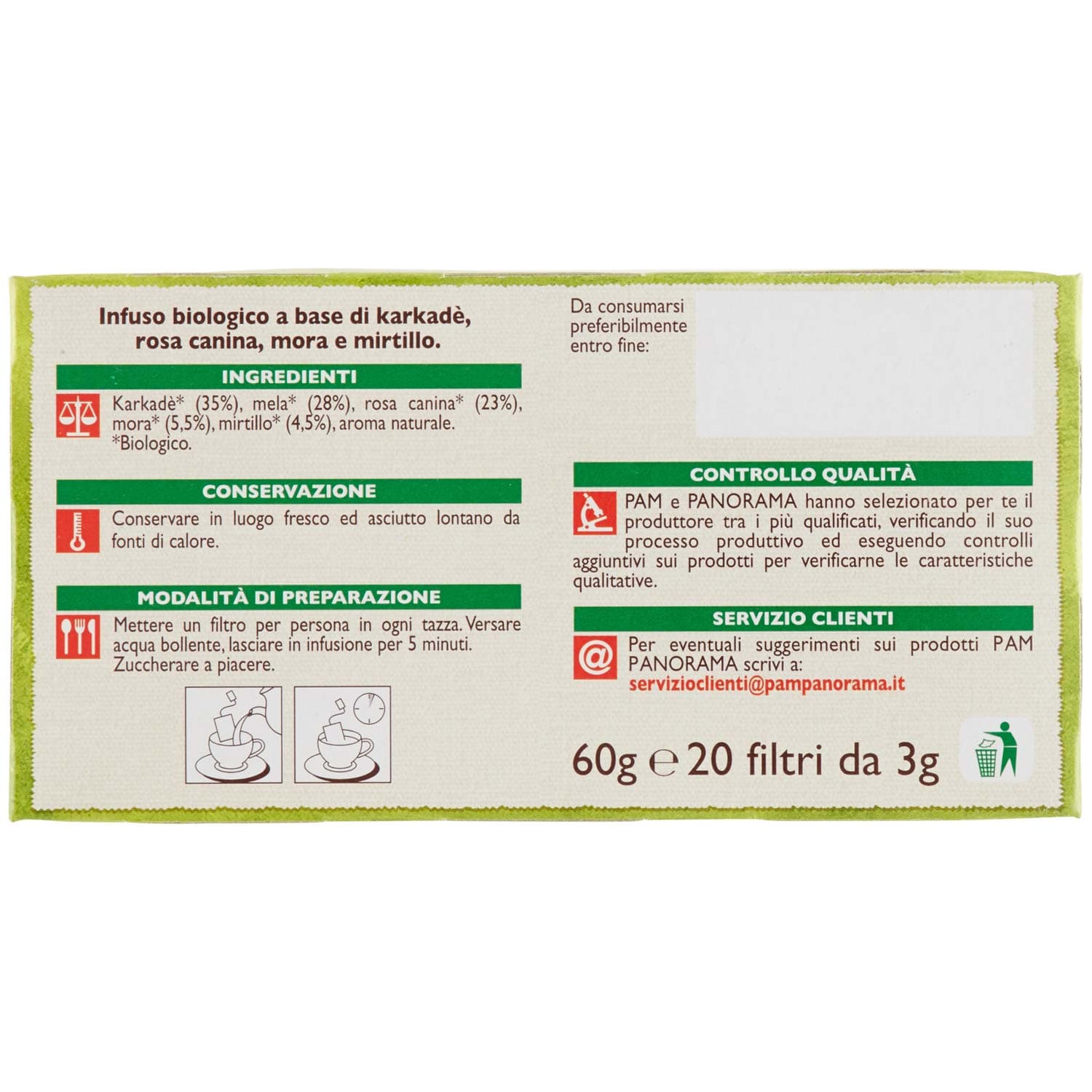 BIO Tisana di frutti misti 60g (3g x 20) – immagine 7