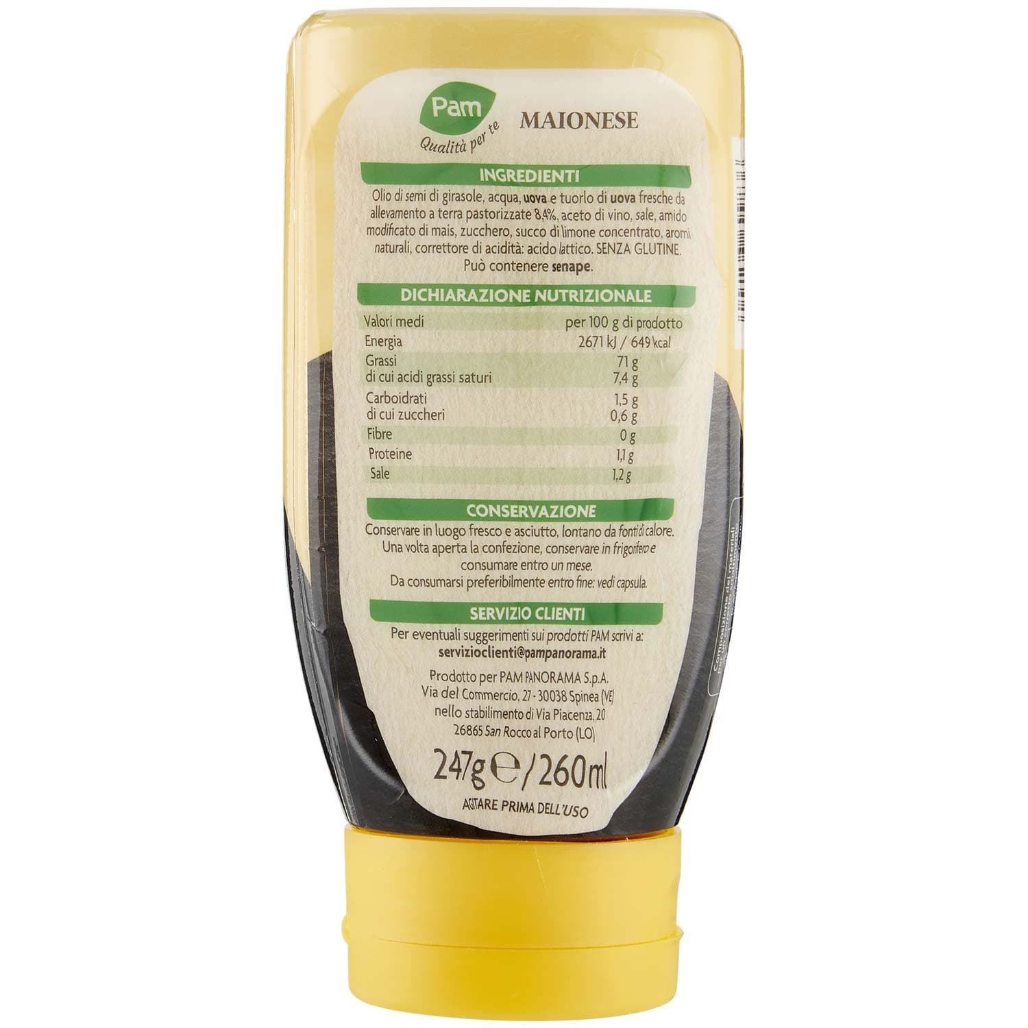 PAM Qualità per te Maionese 260 ml – immagine 4