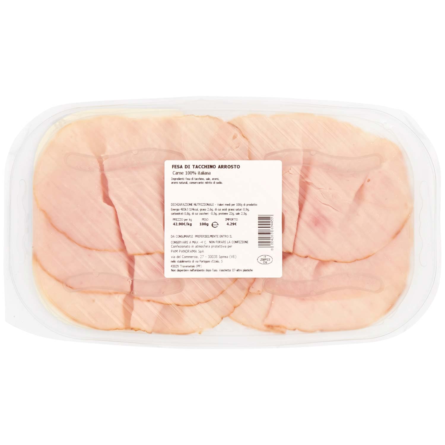 Salumeria Artigiana Fesa di Tacchino Arrosto 100 g – immagine 4